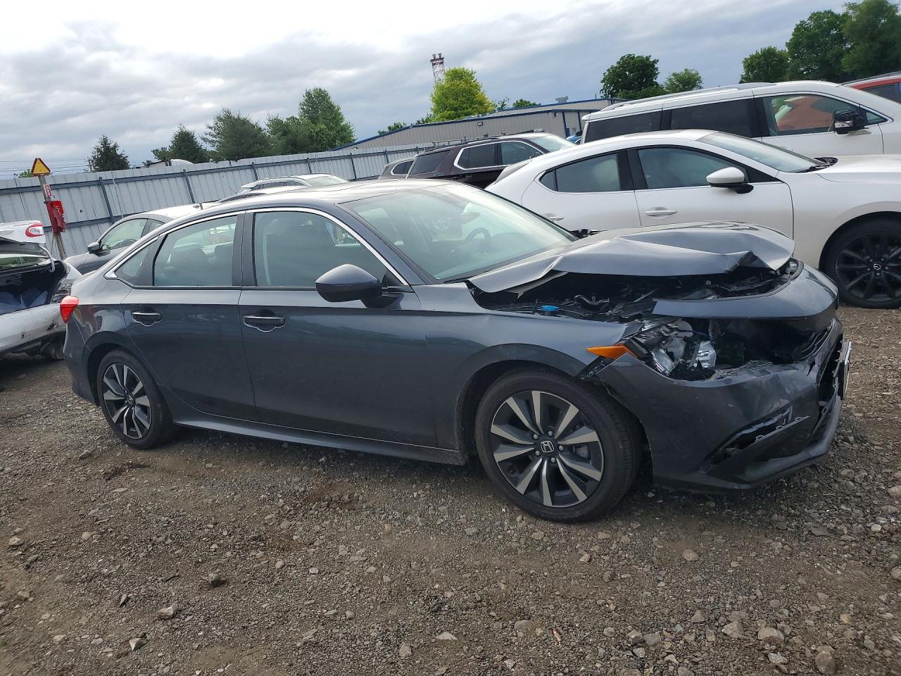 2024 Honda Civic Ex Gray vin: 2HGFE1F75RH318504