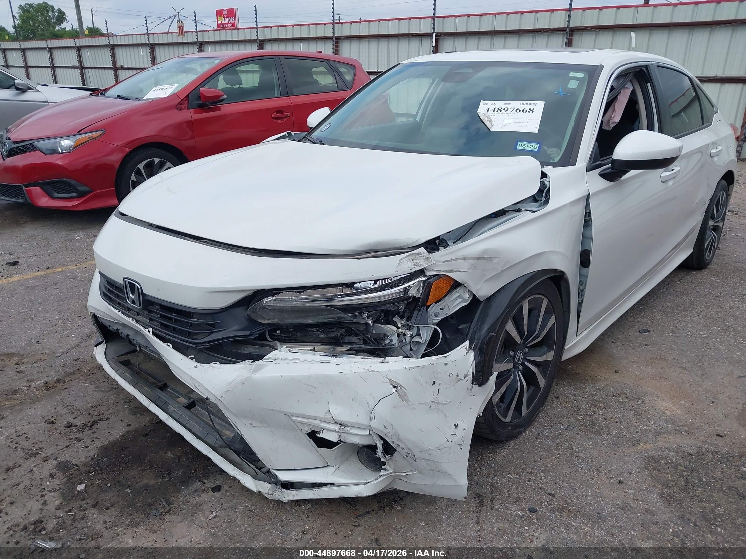 2024 Honda Civic Ex White vin: 2HGFE1F76RH335750