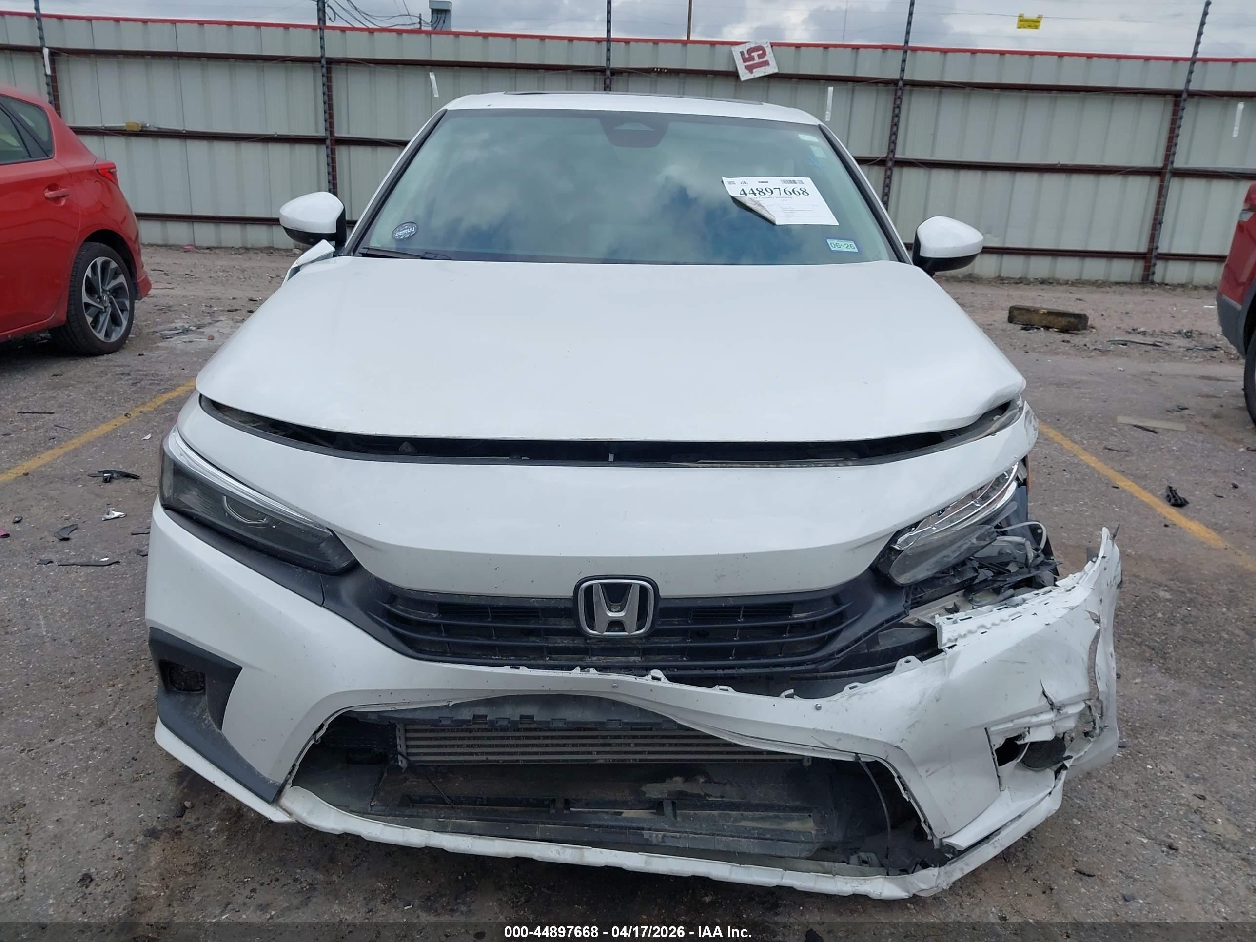 2024 Honda Civic Ex White vin: 2HGFE1F76RH335750