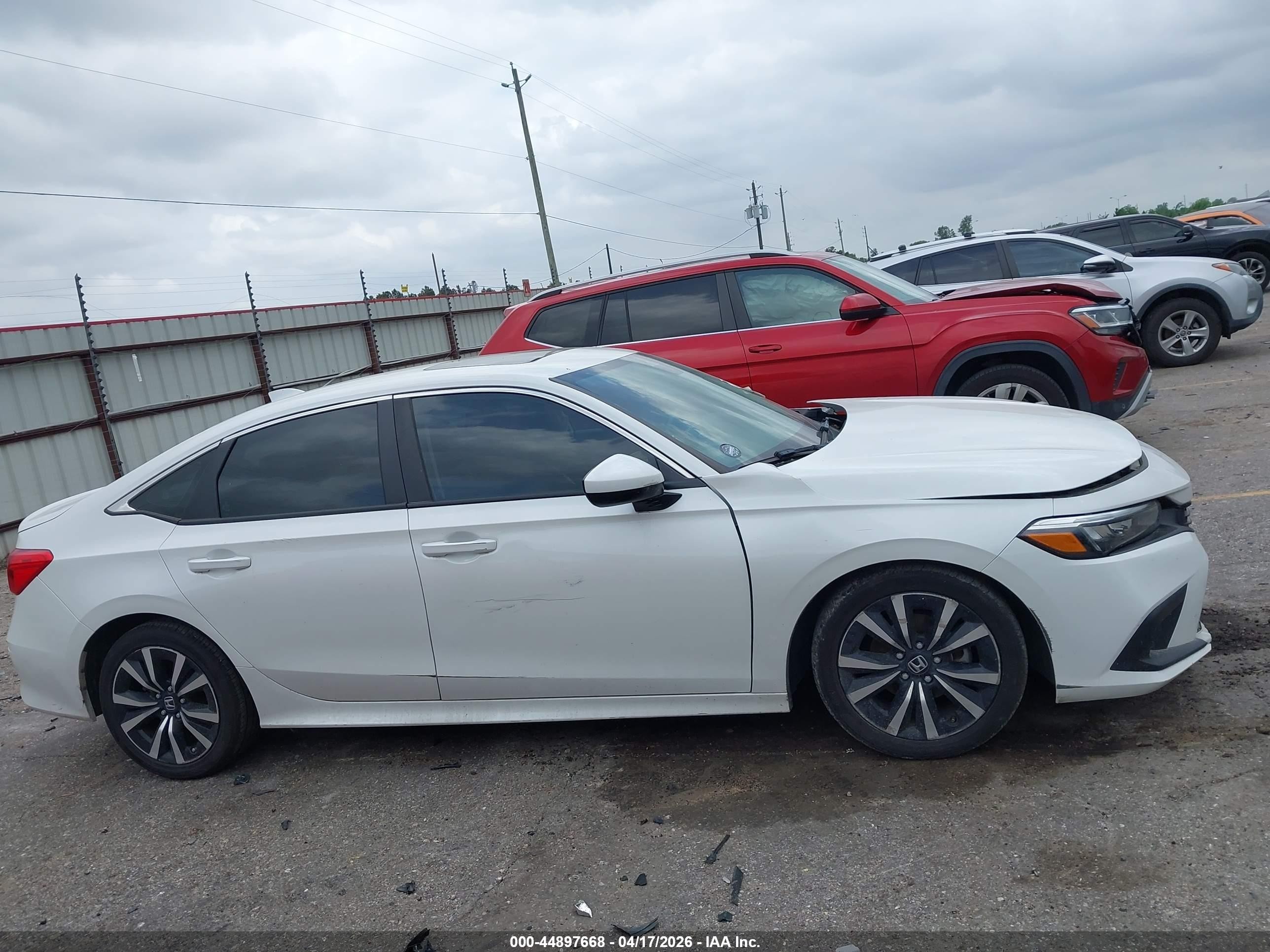 2024 Honda Civic Ex White vin: 2HGFE1F76RH335750