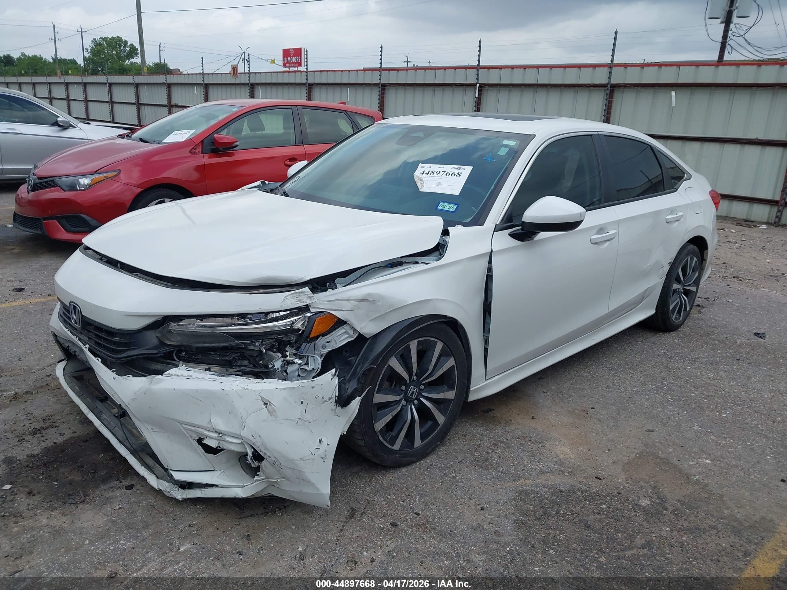 2024 Honda Civic Ex White vin: 2HGFE1F76RH335750