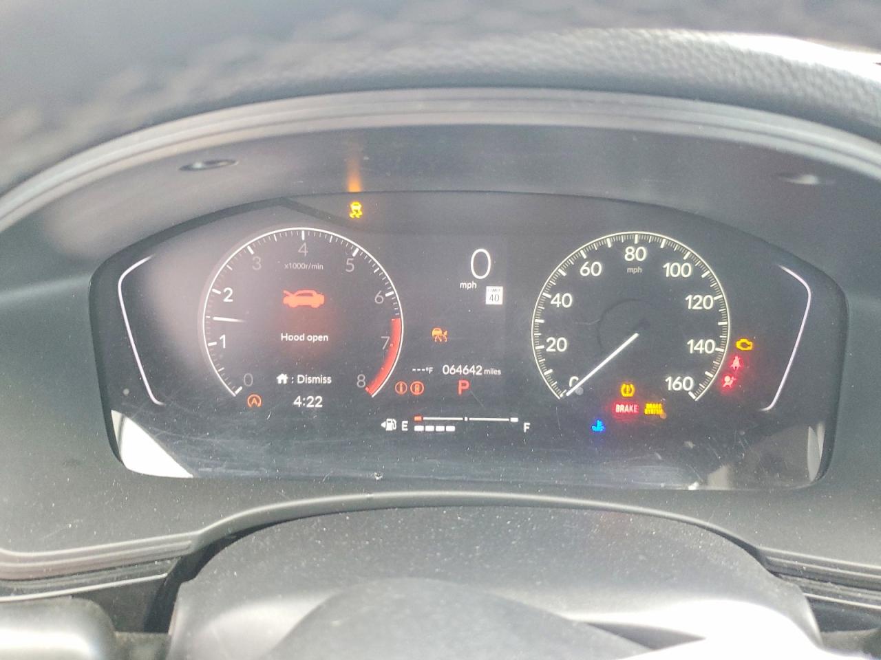 2022 Honda Civic Ex Silver vin: 2HGFE1F77NH307577