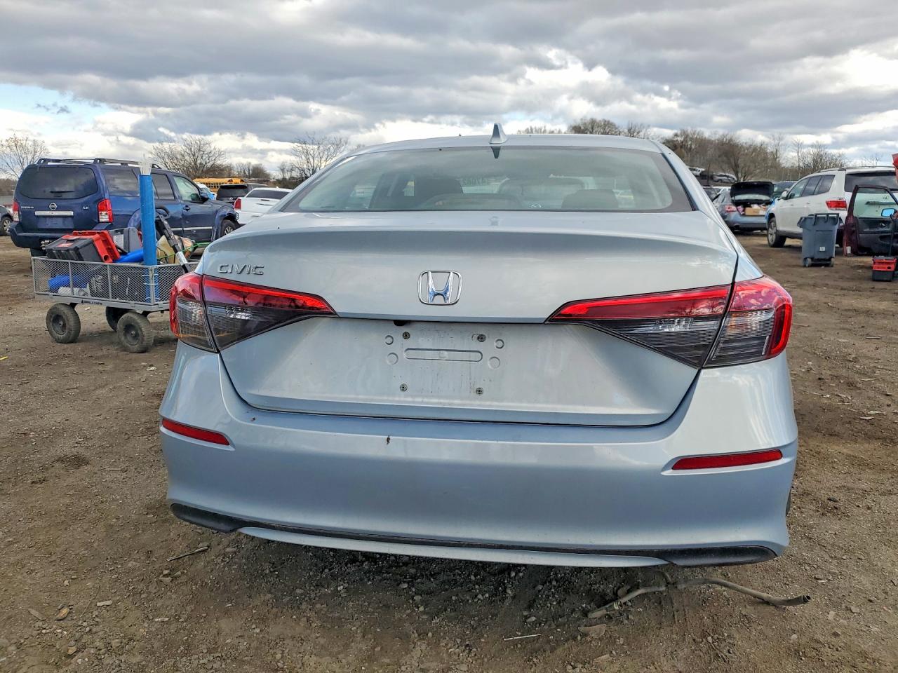 2022 Honda Civic Ex Silver vin: 2HGFE1F77NH307577
