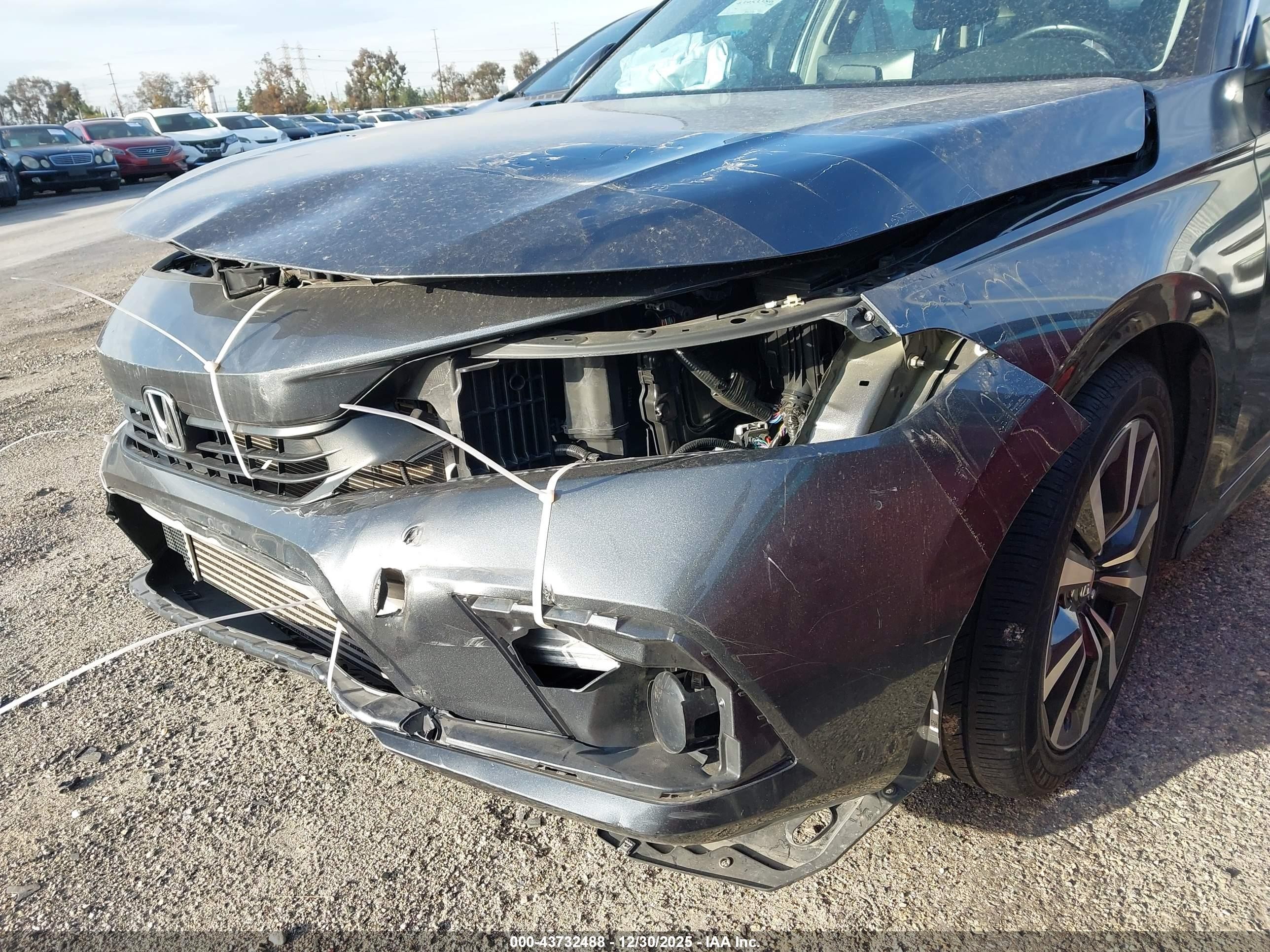 2022 Honda Civic Ex Серый vin: 2HGFE1F77NH318577
