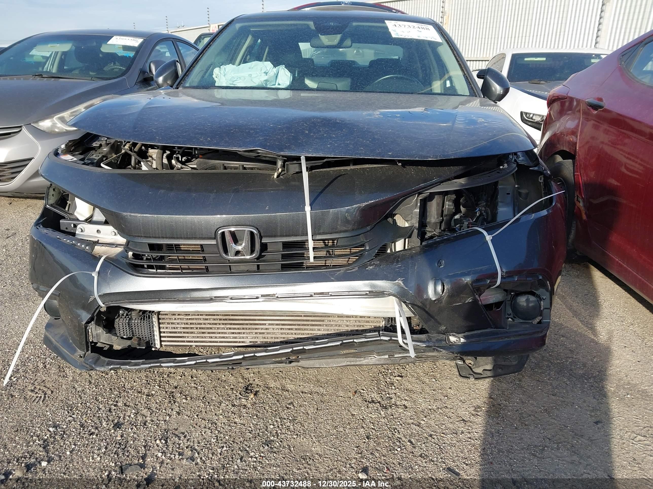 2022 Honda Civic Ex Серый vin: 2HGFE1F77NH318577