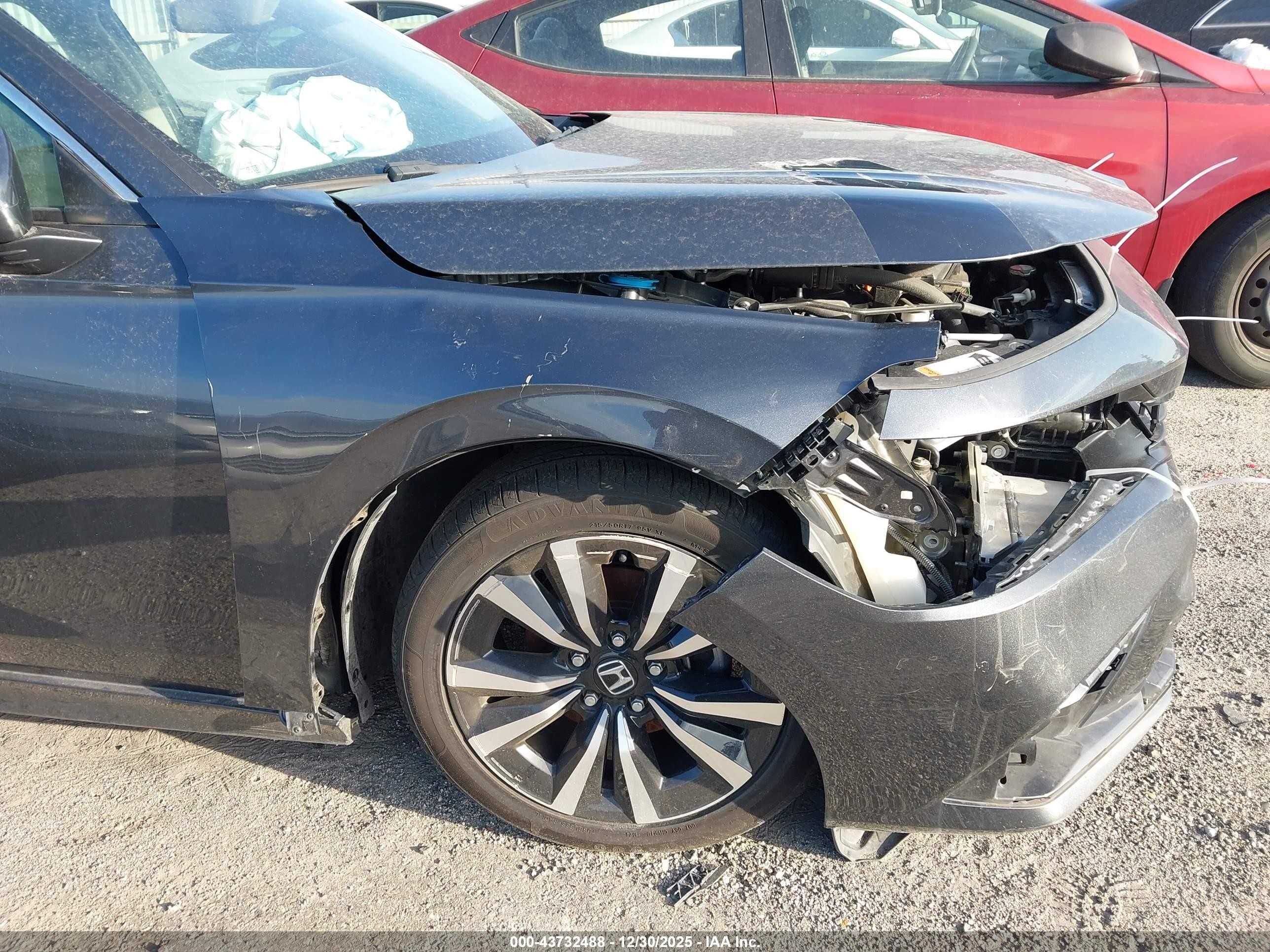 2022 Honda Civic Ex Серый vin: 2HGFE1F77NH318577