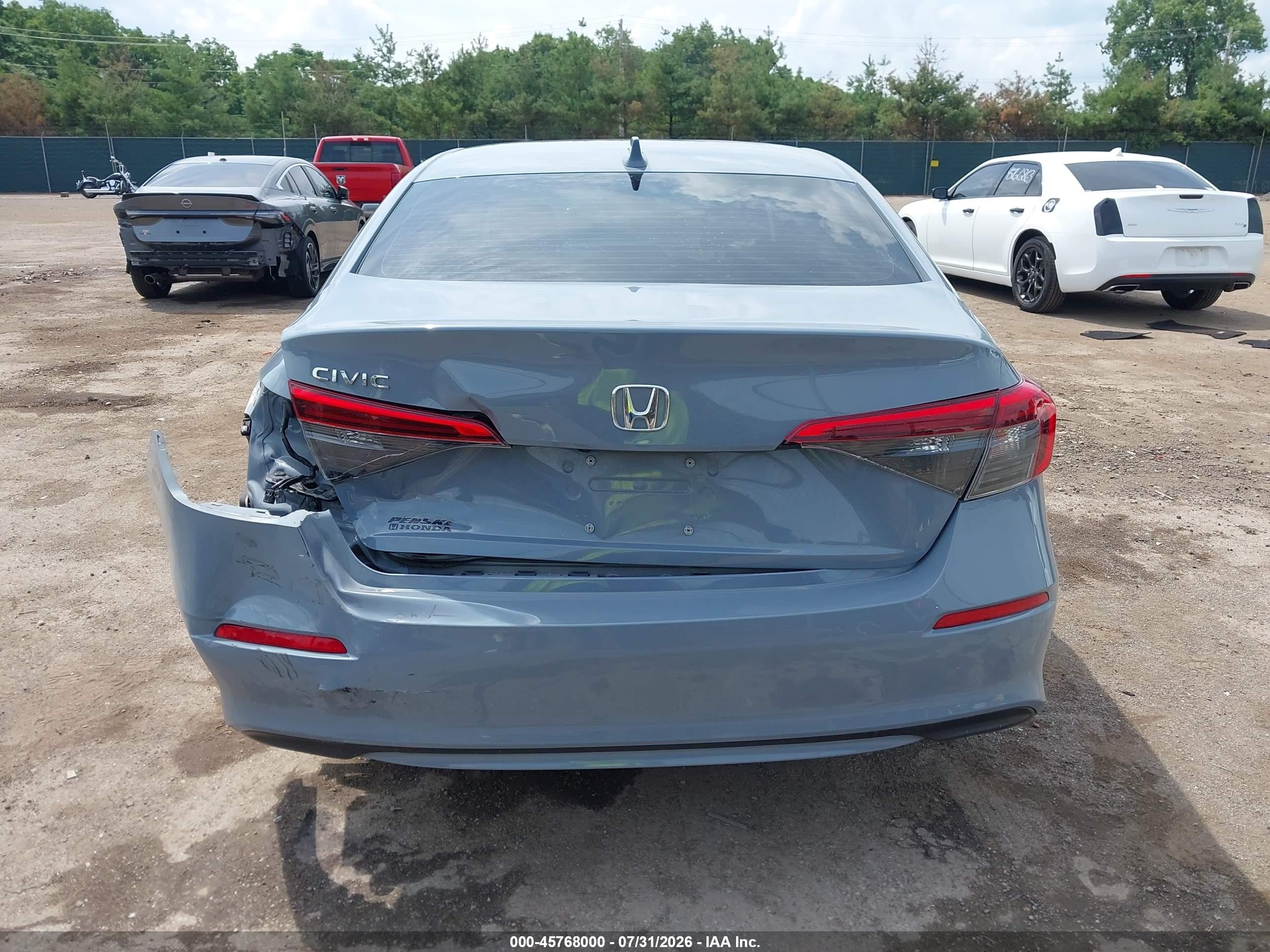 2024 Honda Civic Ex Light Blue vin: 2HGFE1F77RH335837