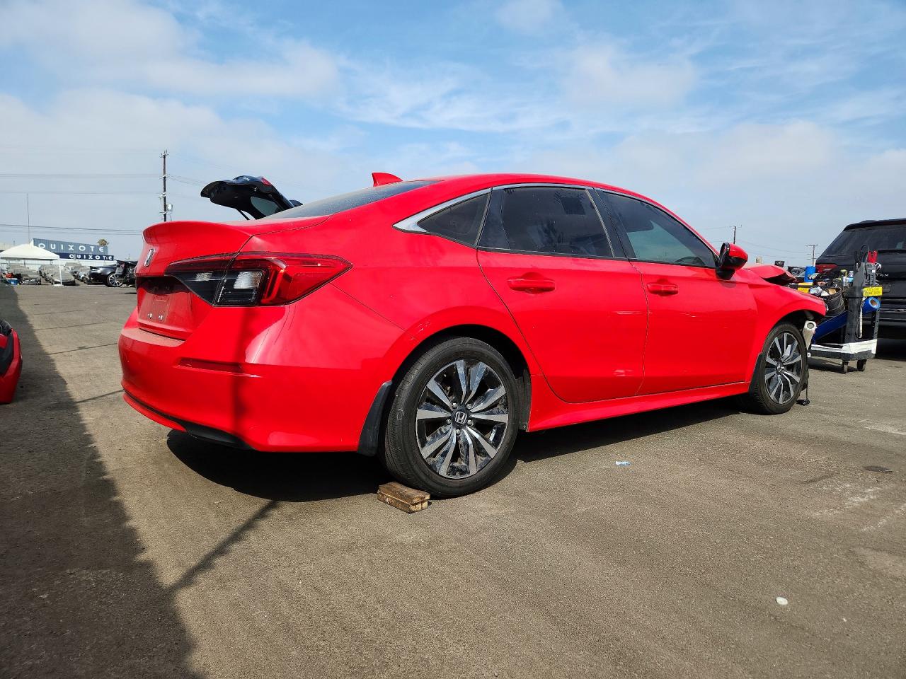 2024 Honda Civic Ex Red vin: 2HGFE1F77RH340133