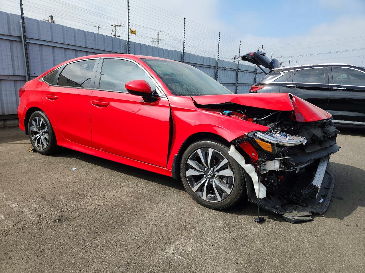 2024 Honda Civic Ex Red vin: 2HGFE1F77RH340133