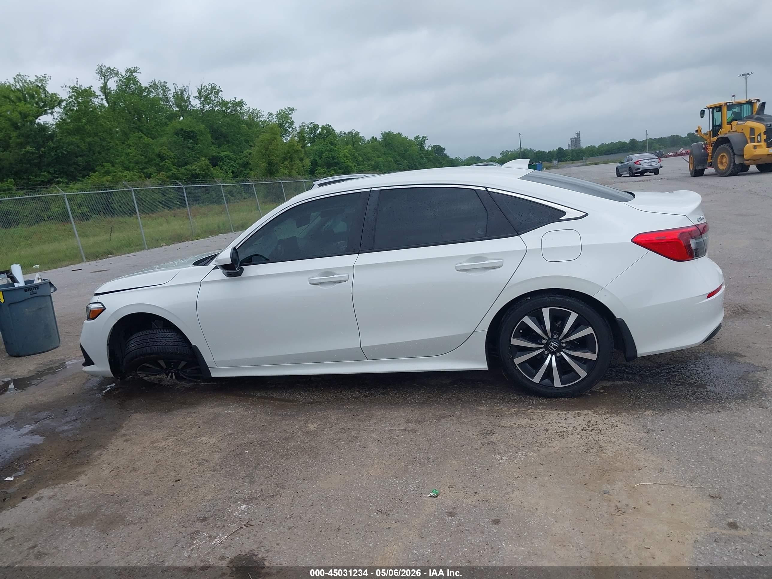2024 Honda Civic Ex Белый vin: 2HGFE1F78RH307674