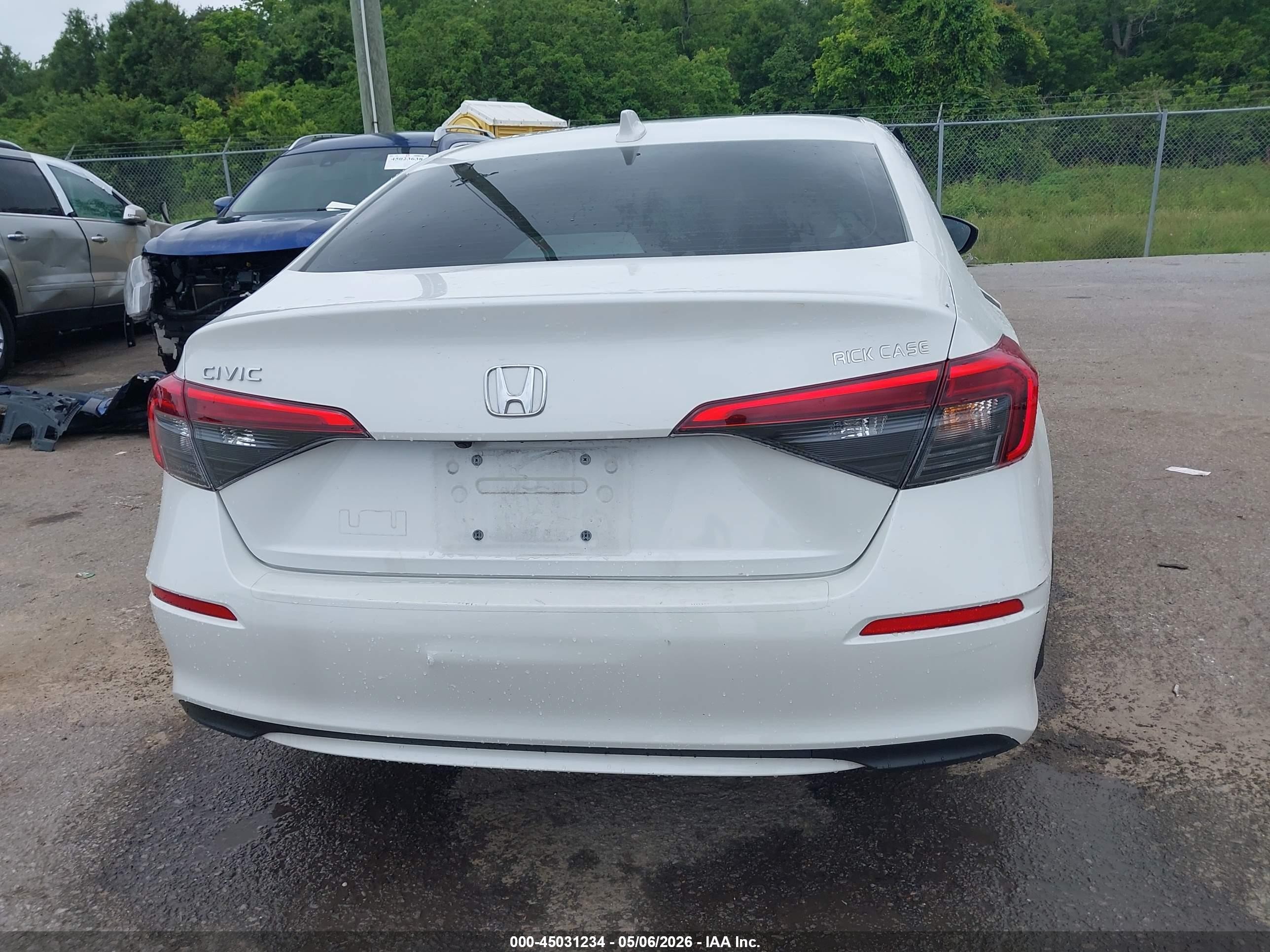 2024 Honda Civic Ex Белый vin: 2HGFE1F78RH307674