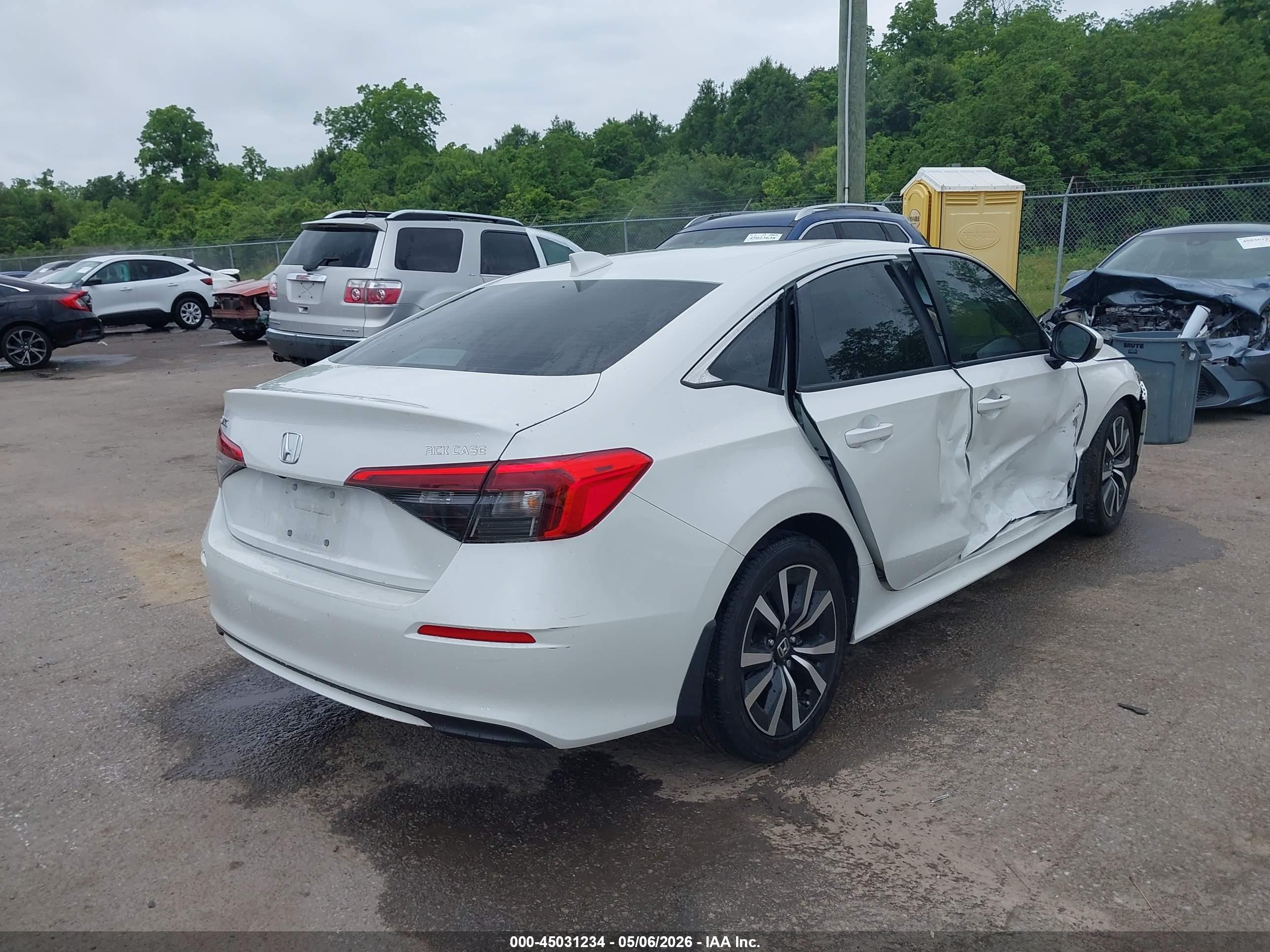 2024 Honda Civic Ex Белый vin: 2HGFE1F78RH307674