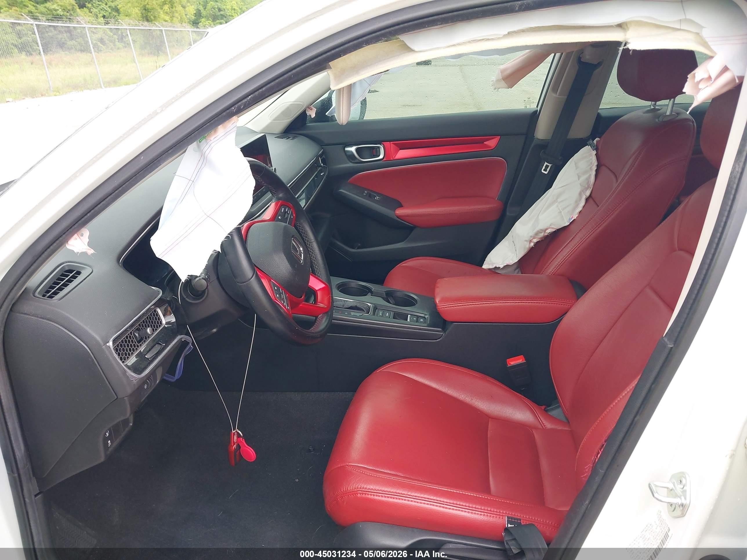 2024 Honda Civic Ex Белый vin: 2HGFE1F78RH307674