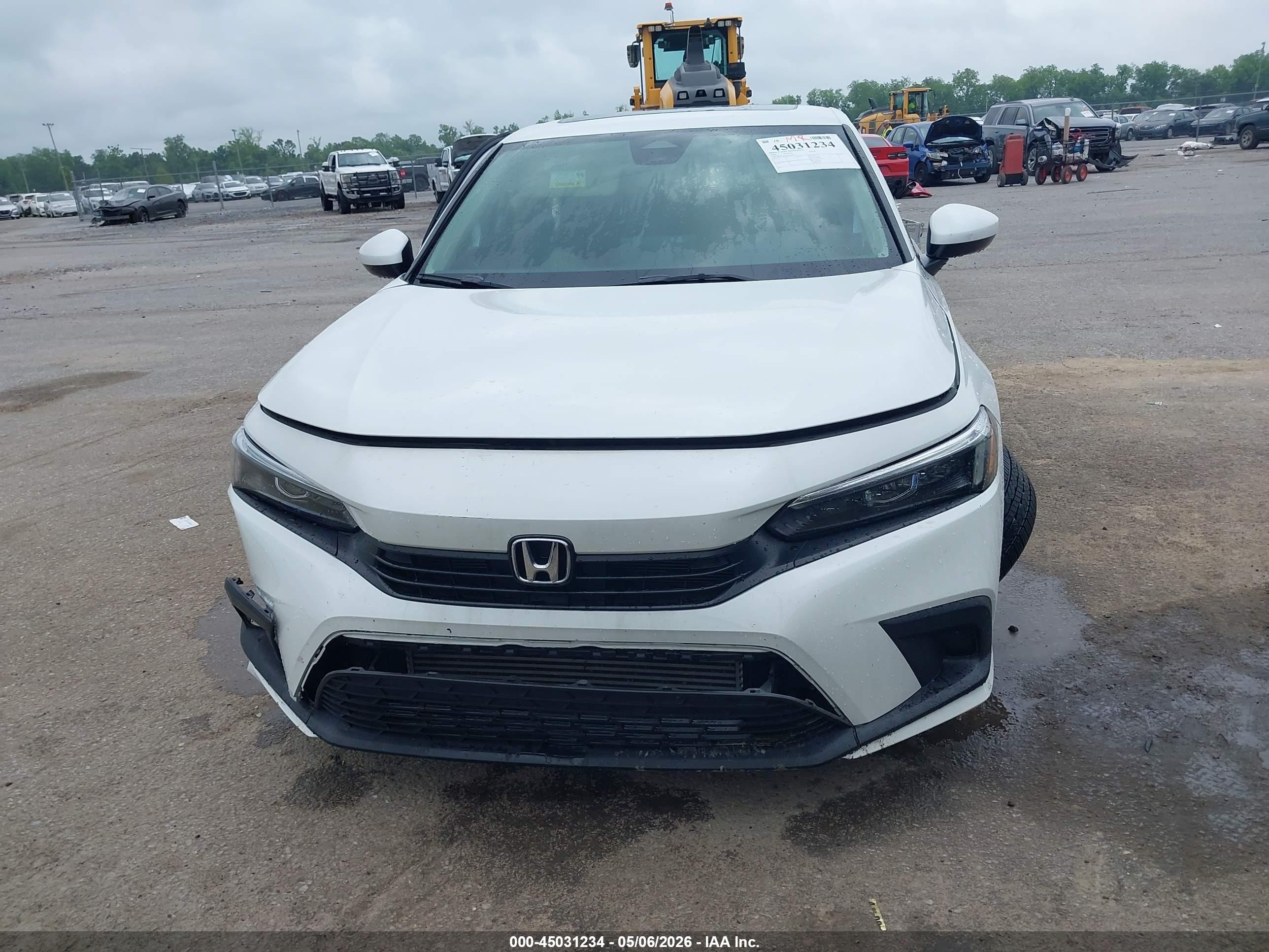 2024 Honda Civic Ex Белый vin: 2HGFE1F78RH307674