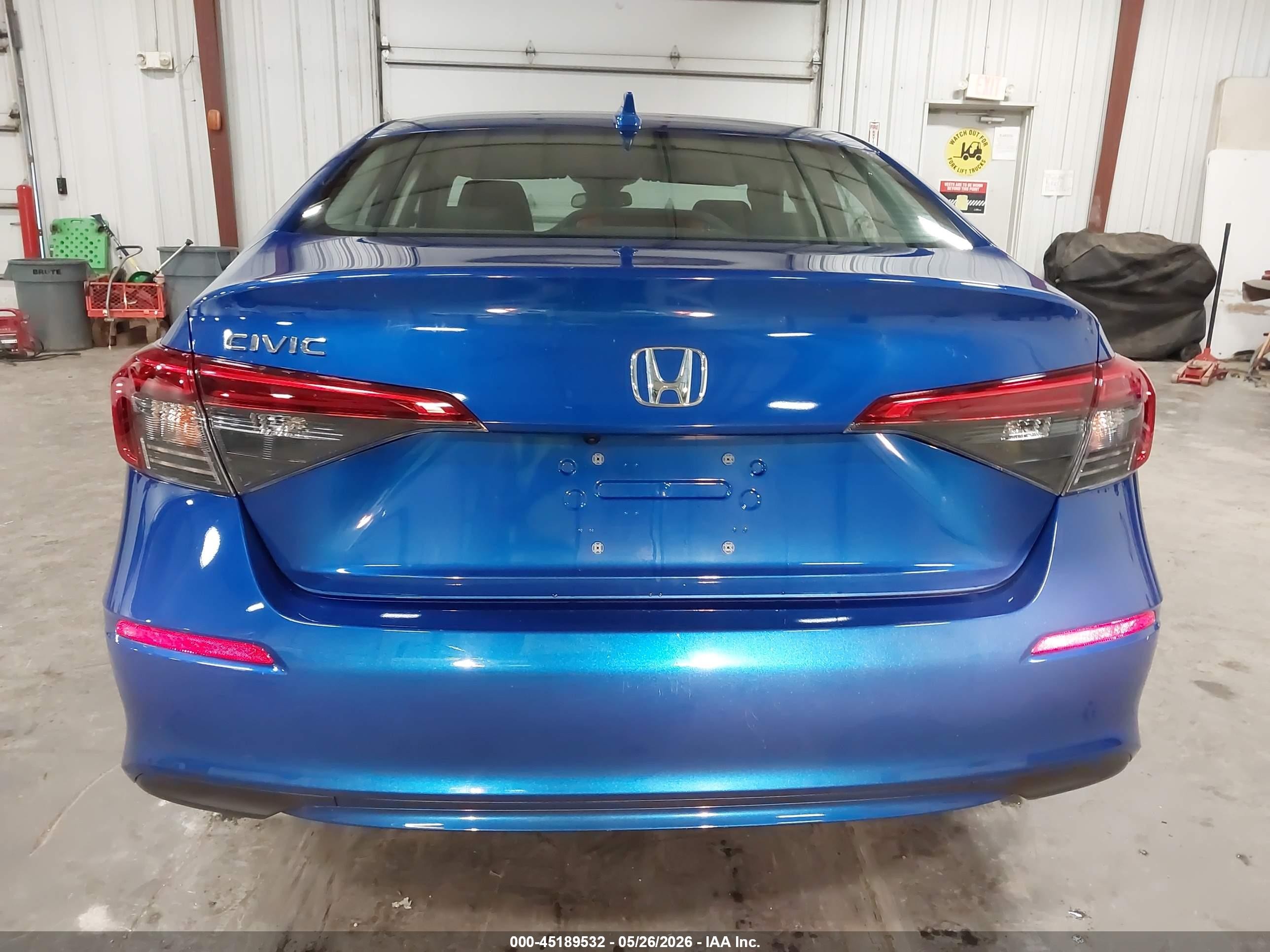 2022 Honda Civic Ex Blue vin: 2HGFE1F79NH307659
