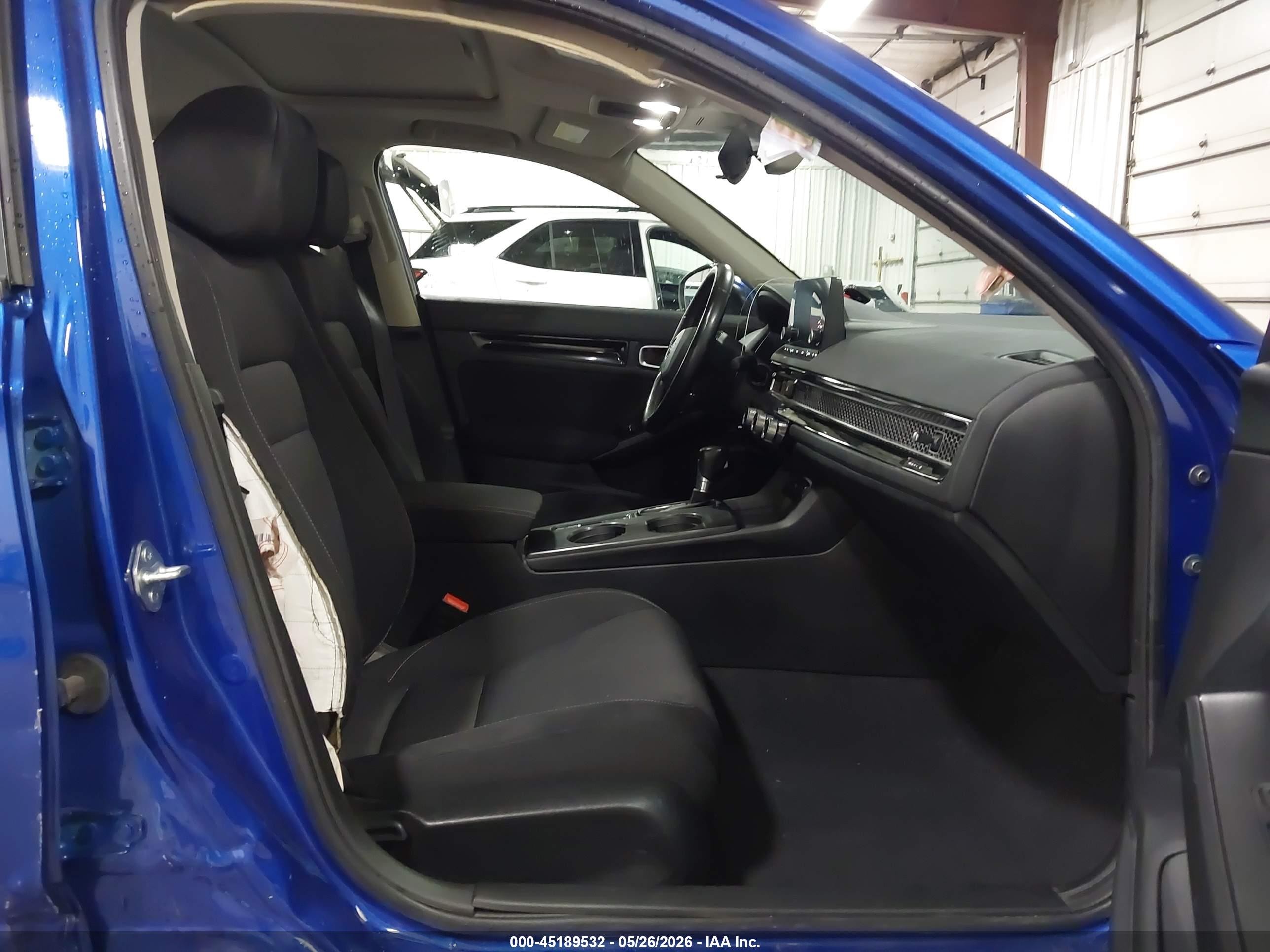 2022 Honda Civic Ex Blue vin: 2HGFE1F79NH307659
