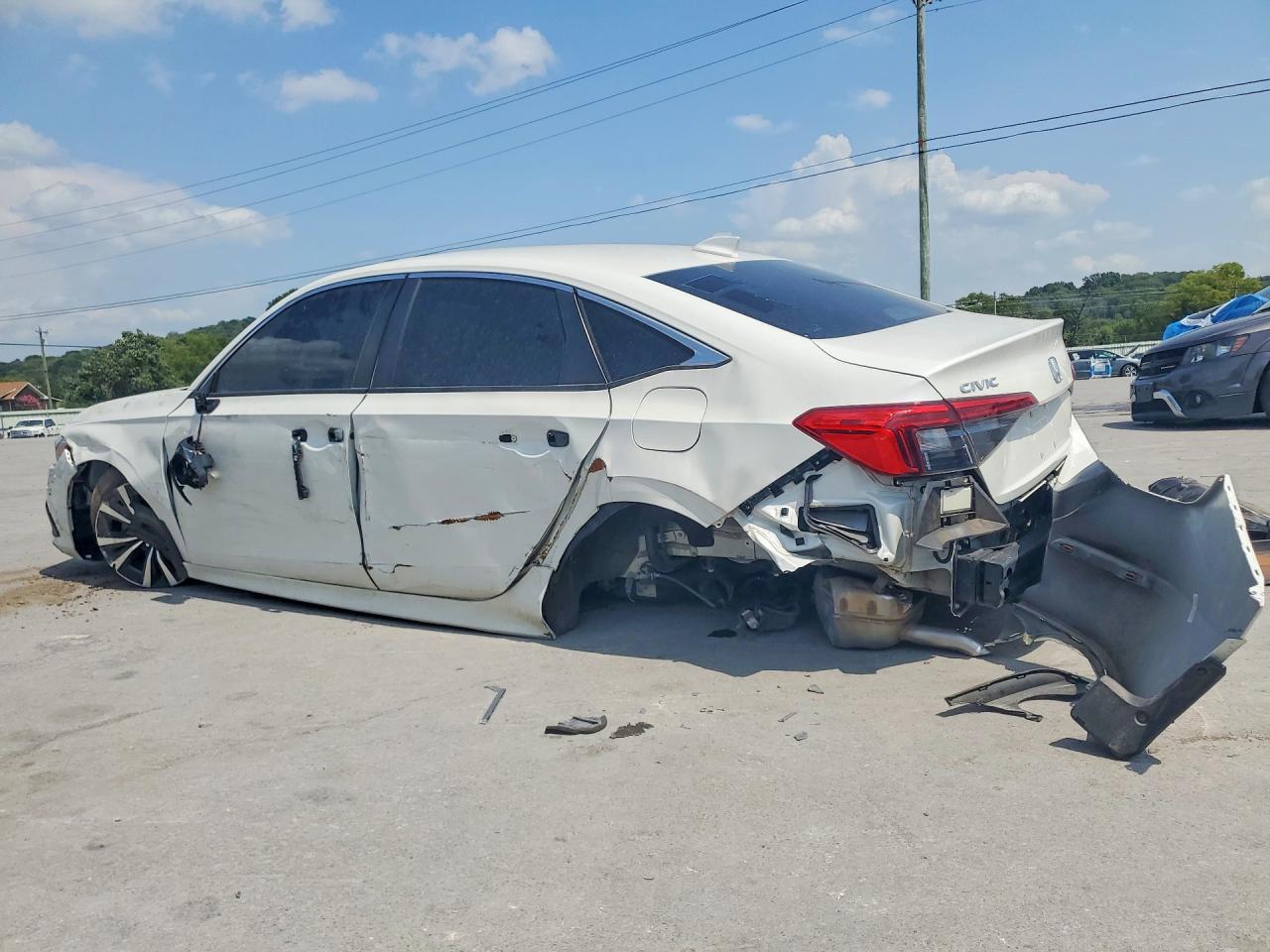 2023 Honda Civic Ex White vin: 2HGFE1F7XPH319581