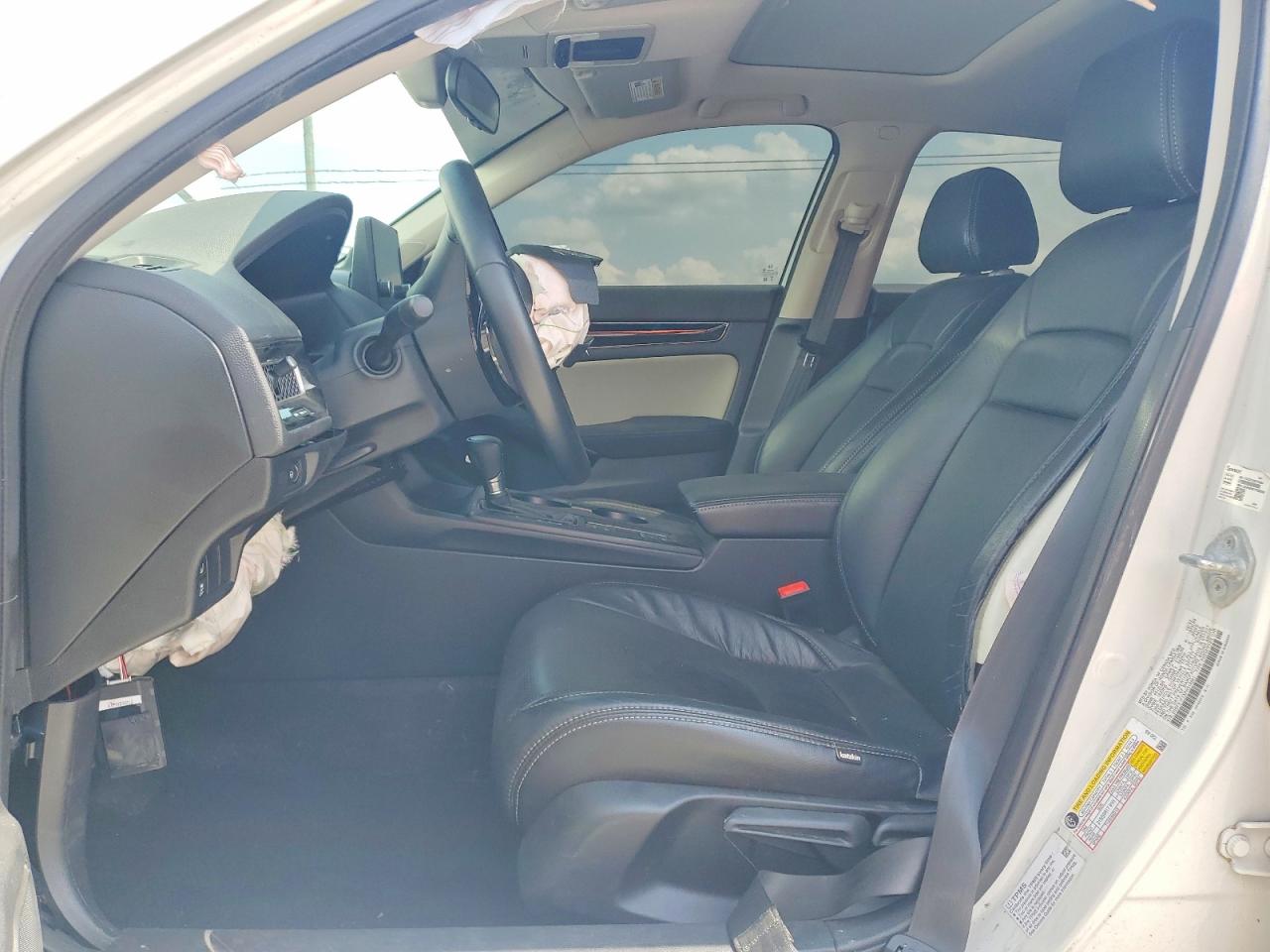 2023 Honda Civic Ex White vin: 2HGFE1F7XPH319581