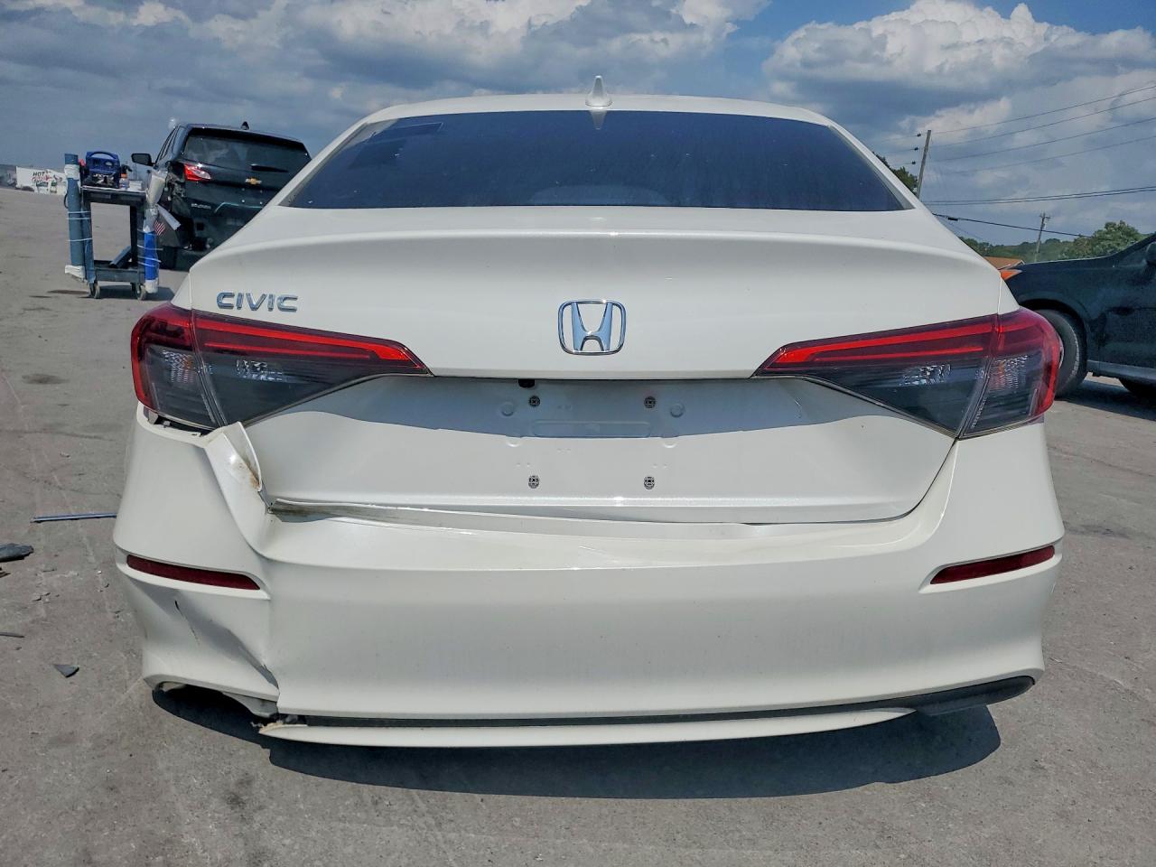 2023 Honda Civic Ex White vin: 2HGFE1F7XPH319581