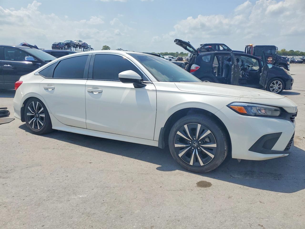 2023 Honda Civic Ex White vin: 2HGFE1F7XPH319581