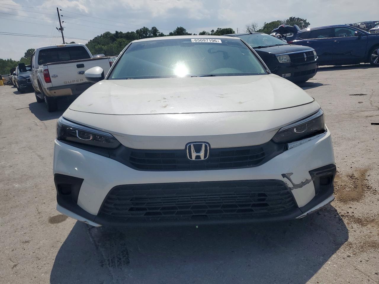 2023 Honda Civic Ex White vin: 2HGFE1F7XPH319581