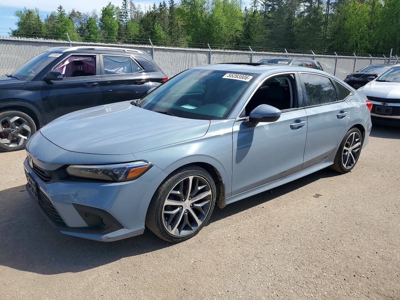 2023 Honda Civic Touring Gray vin: 2HGFE1F90PH000773