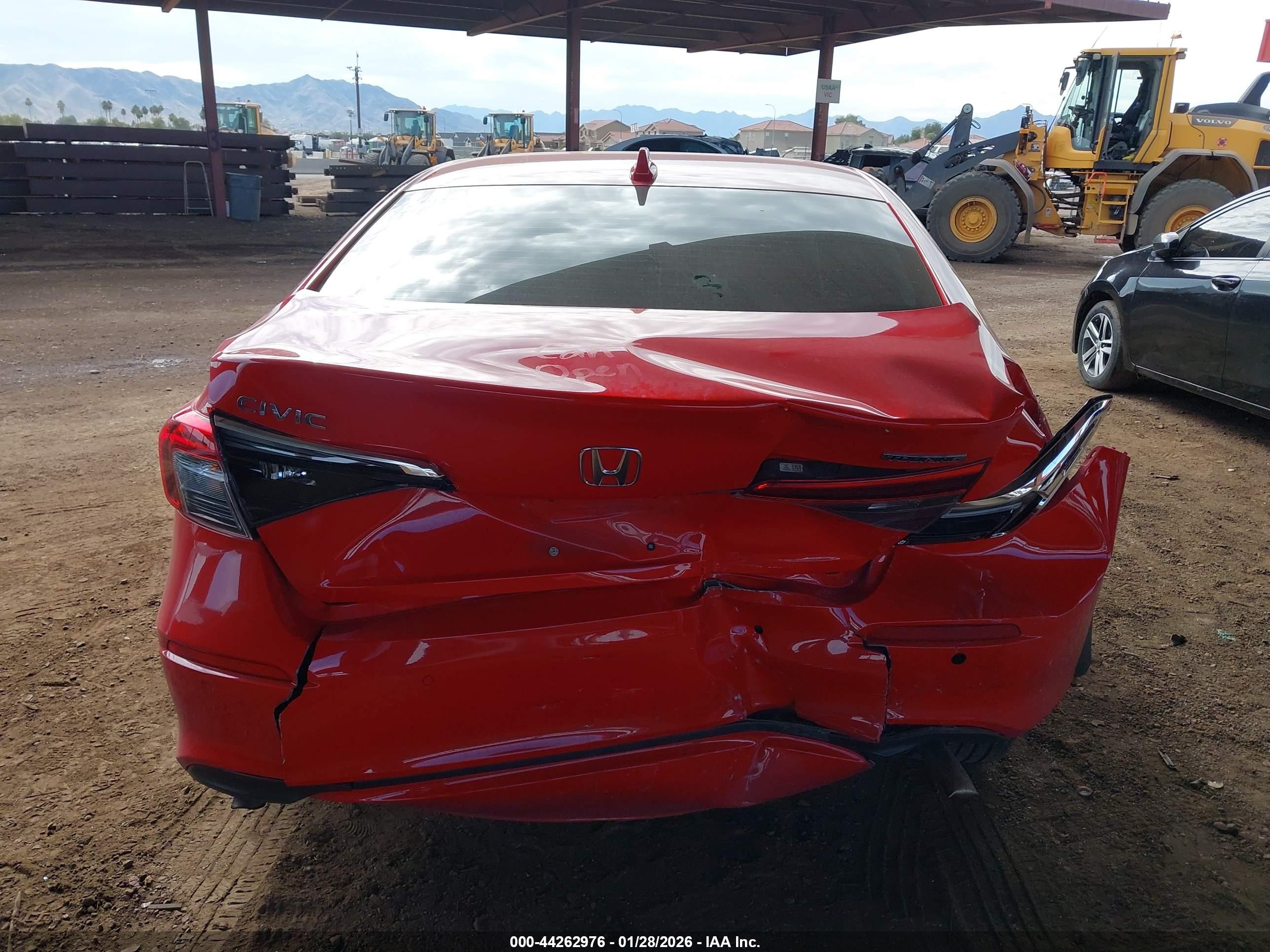2023 Honda Civic Touring Red vin: 2HGFE1F90PH318537