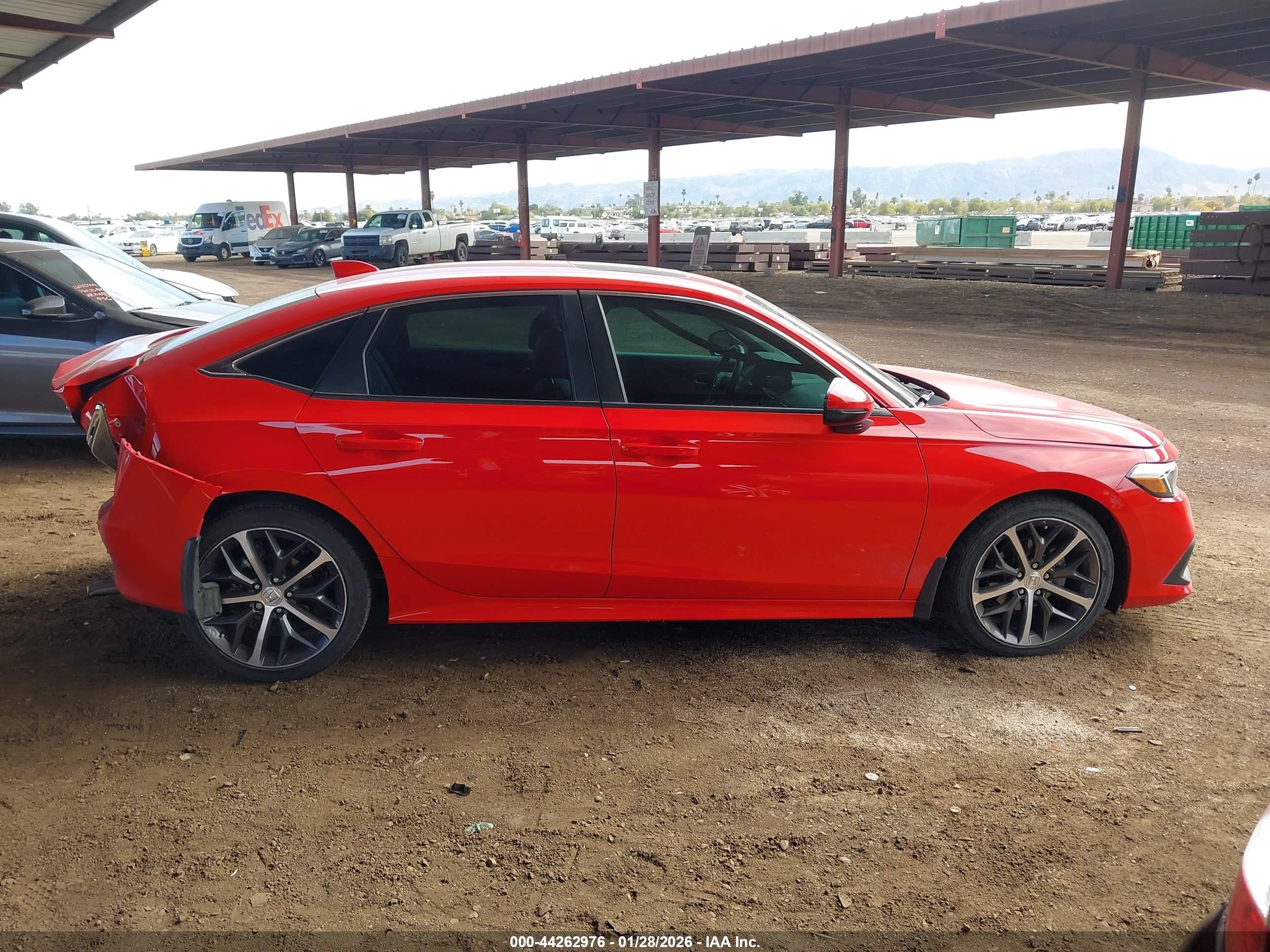 2023 Honda Civic Touring Red vin: 2HGFE1F90PH318537