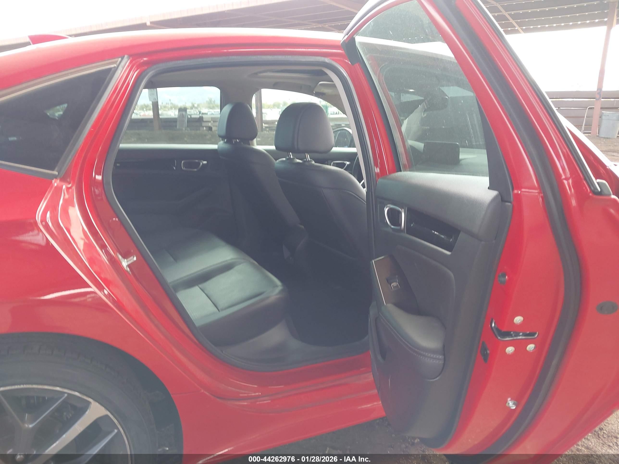 2023 Honda Civic Touring Red vin: 2HGFE1F90PH318537