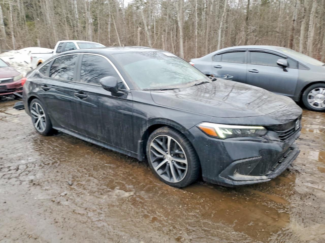 2022 Honda Civic Touring Black vin: 2HGFE1F91NH007549