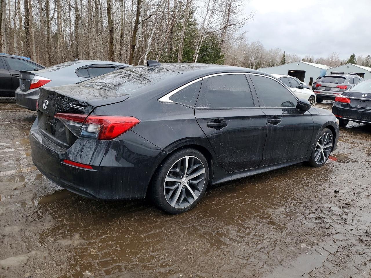 2022 Honda Civic Touring Black vin: 2HGFE1F91NH007549