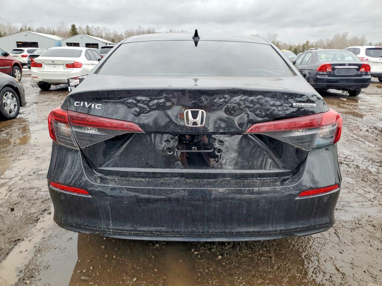 2022 Honda Civic Touring Black vin: 2HGFE1F91NH007549