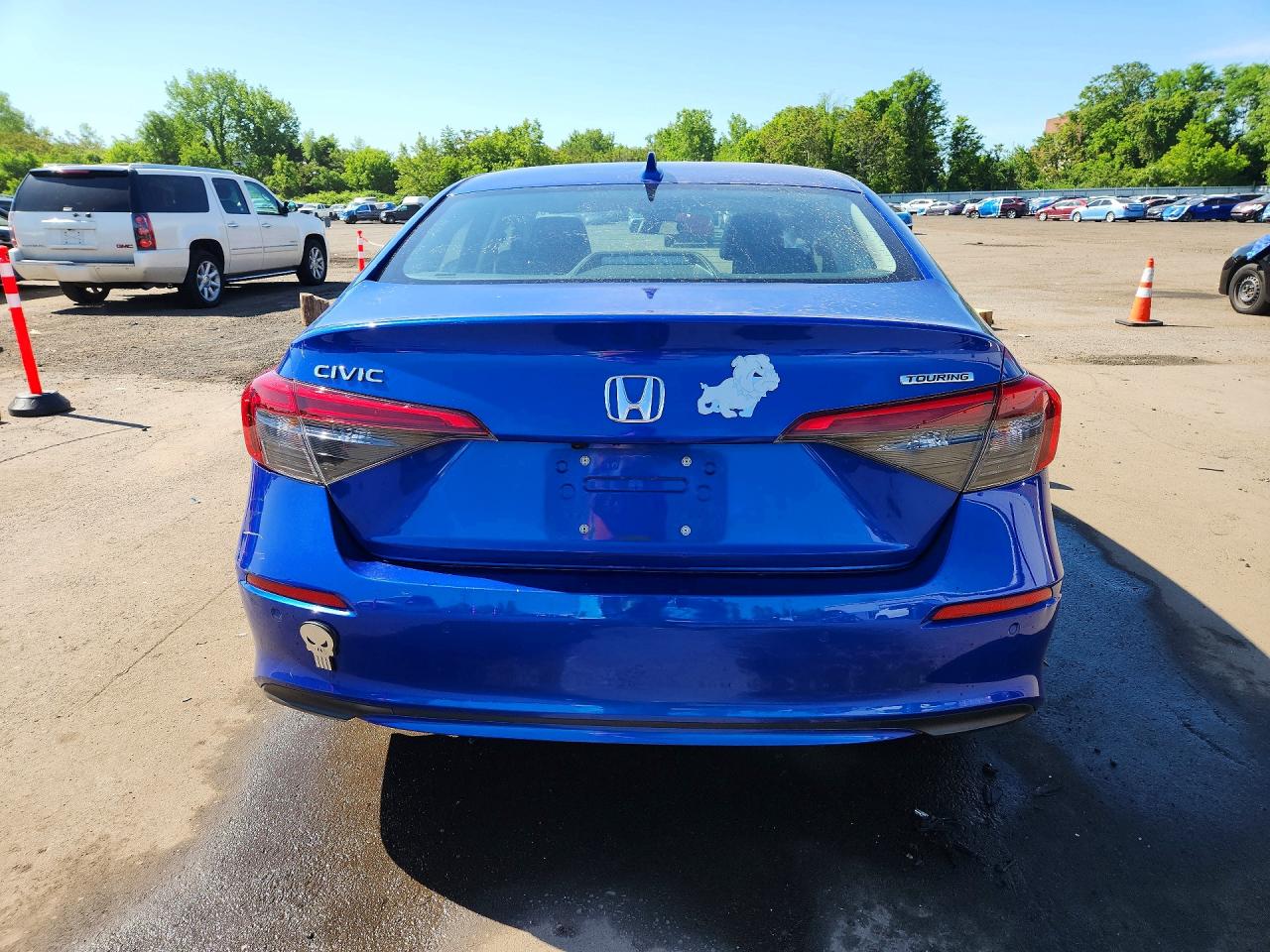 2023 Honda Civic Touring Blue vin: 2HGFE1F91PH319910