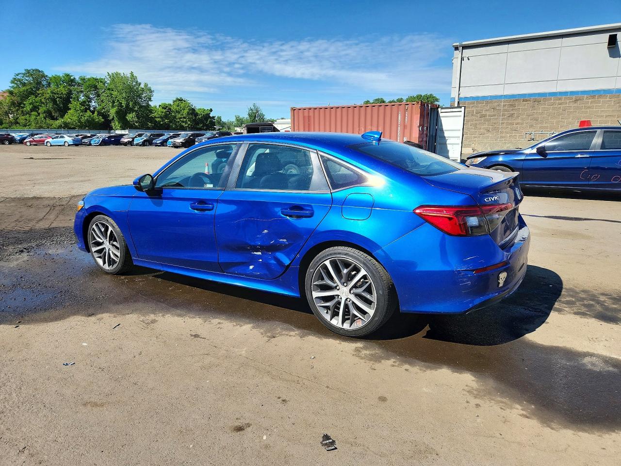 2023 Honda Civic Touring Blue vin: 2HGFE1F91PH319910