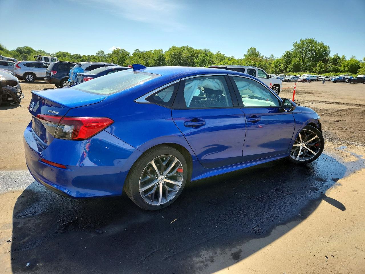 2023 Honda Civic Touring Blue vin: 2HGFE1F91PH319910
