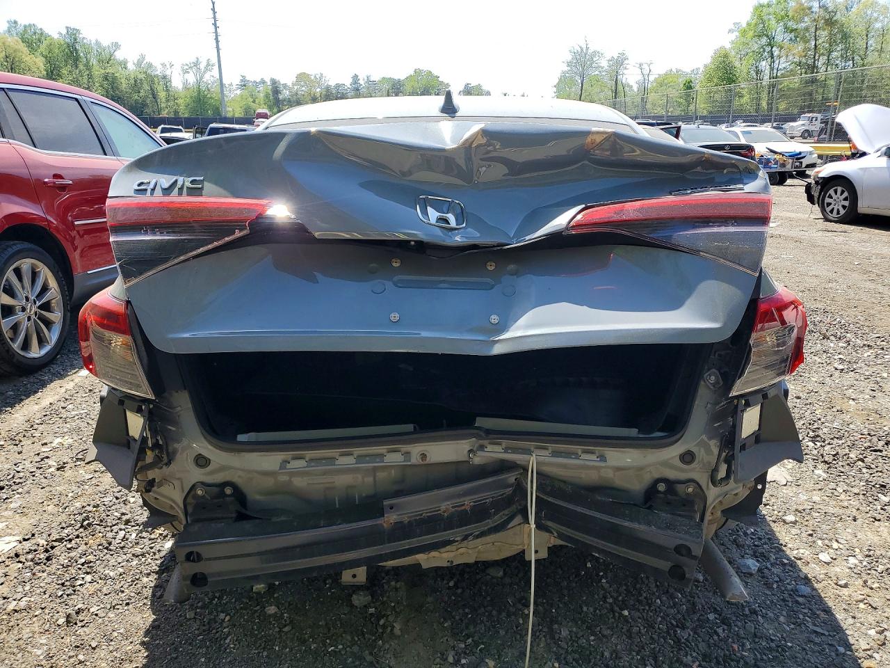 2022 Honda Civic Touring Серый vin: 2HGFE1F92NH327558