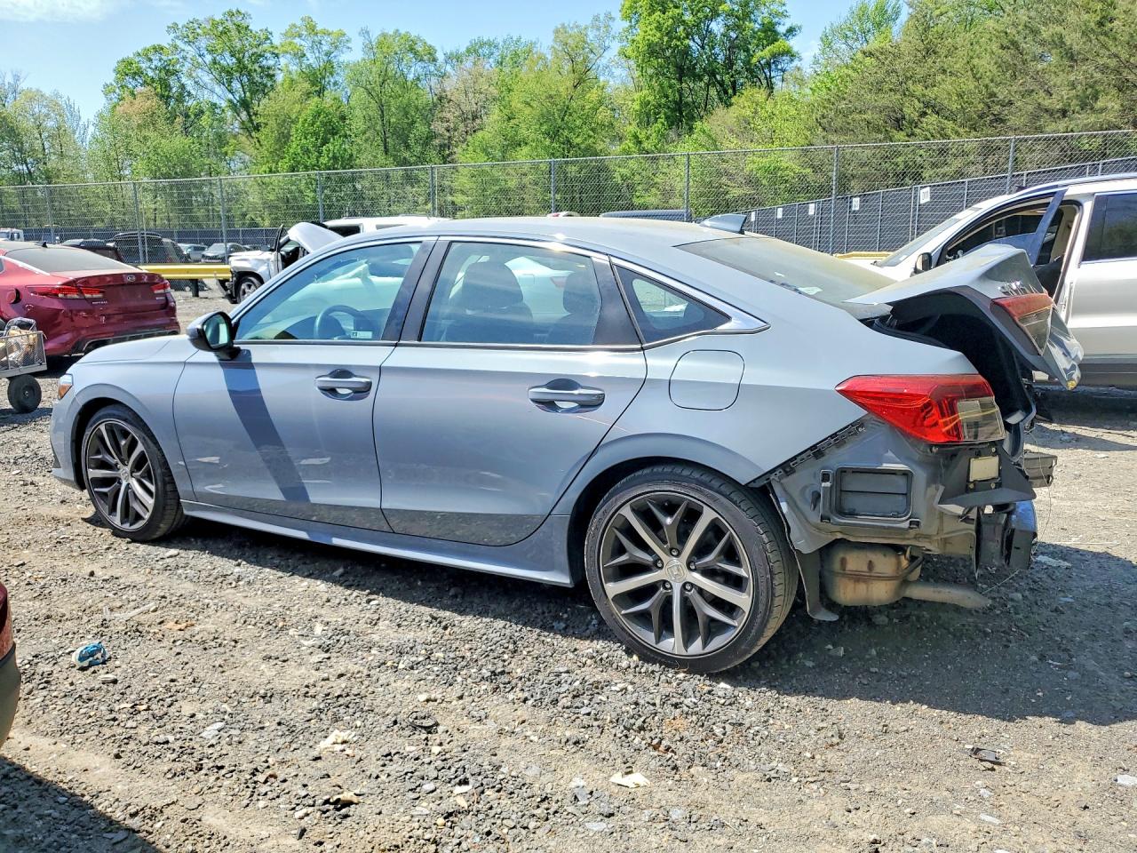 2022 Honda Civic Touring Серый vin: 2HGFE1F92NH327558