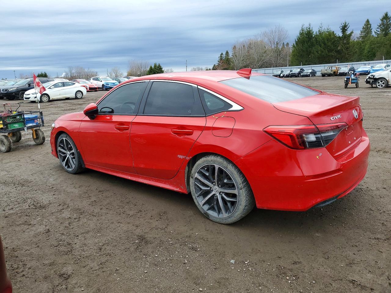 2023 Honda Civic Touring Красный vin: 2HGFE1F93PH001402