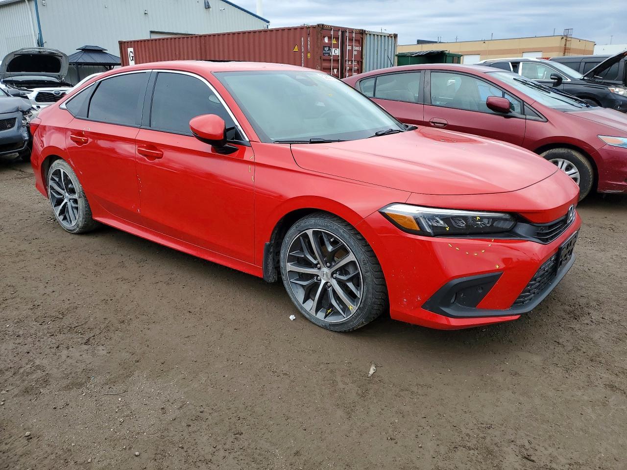 2023 Honda Civic Touring Красный vin: 2HGFE1F93PH001402