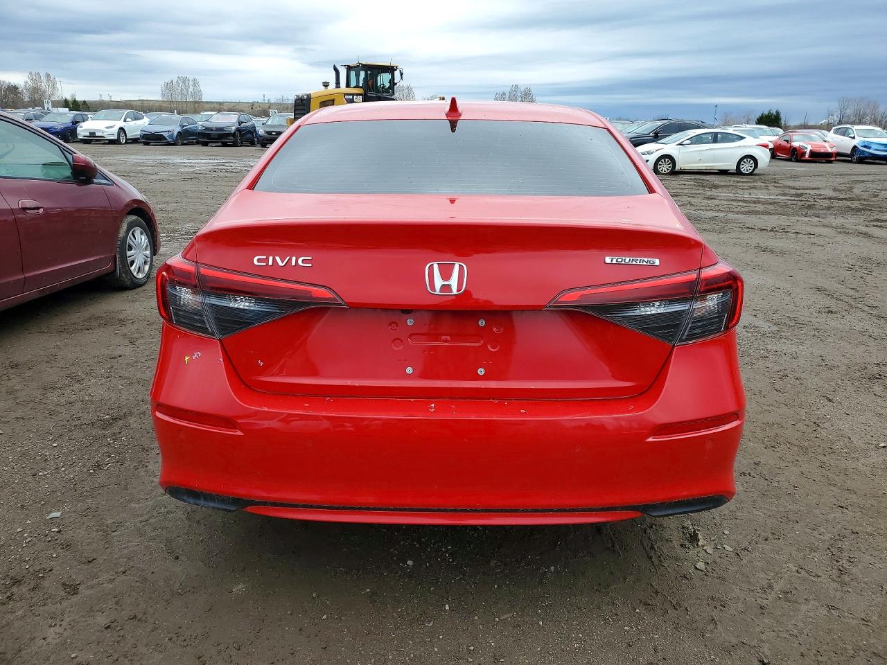 2023 Honda Civic Touring Красный vin: 2HGFE1F93PH001402
