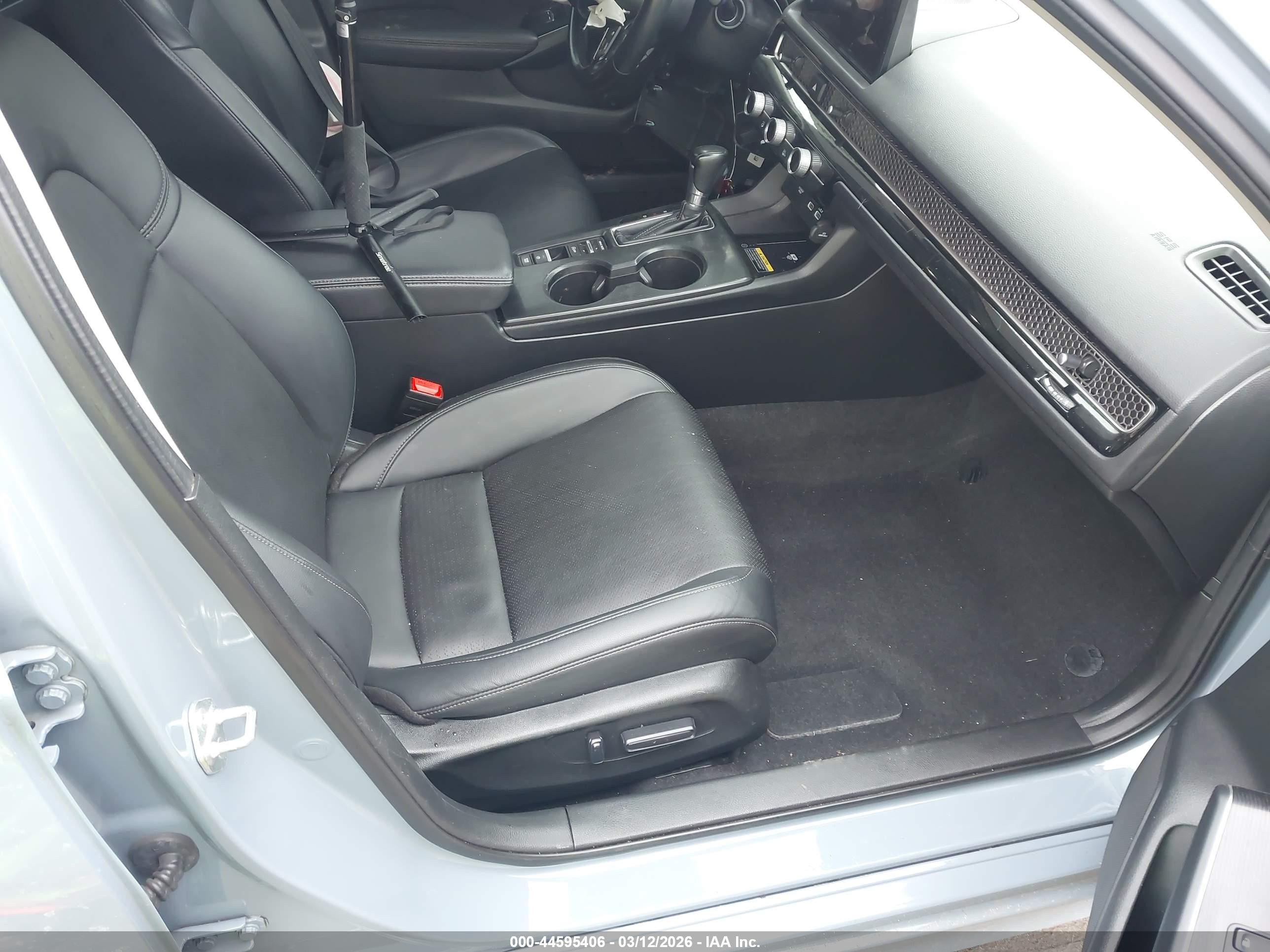 2022 Honda Civic Touring Gray vin: 2HGFE1F96NH309791