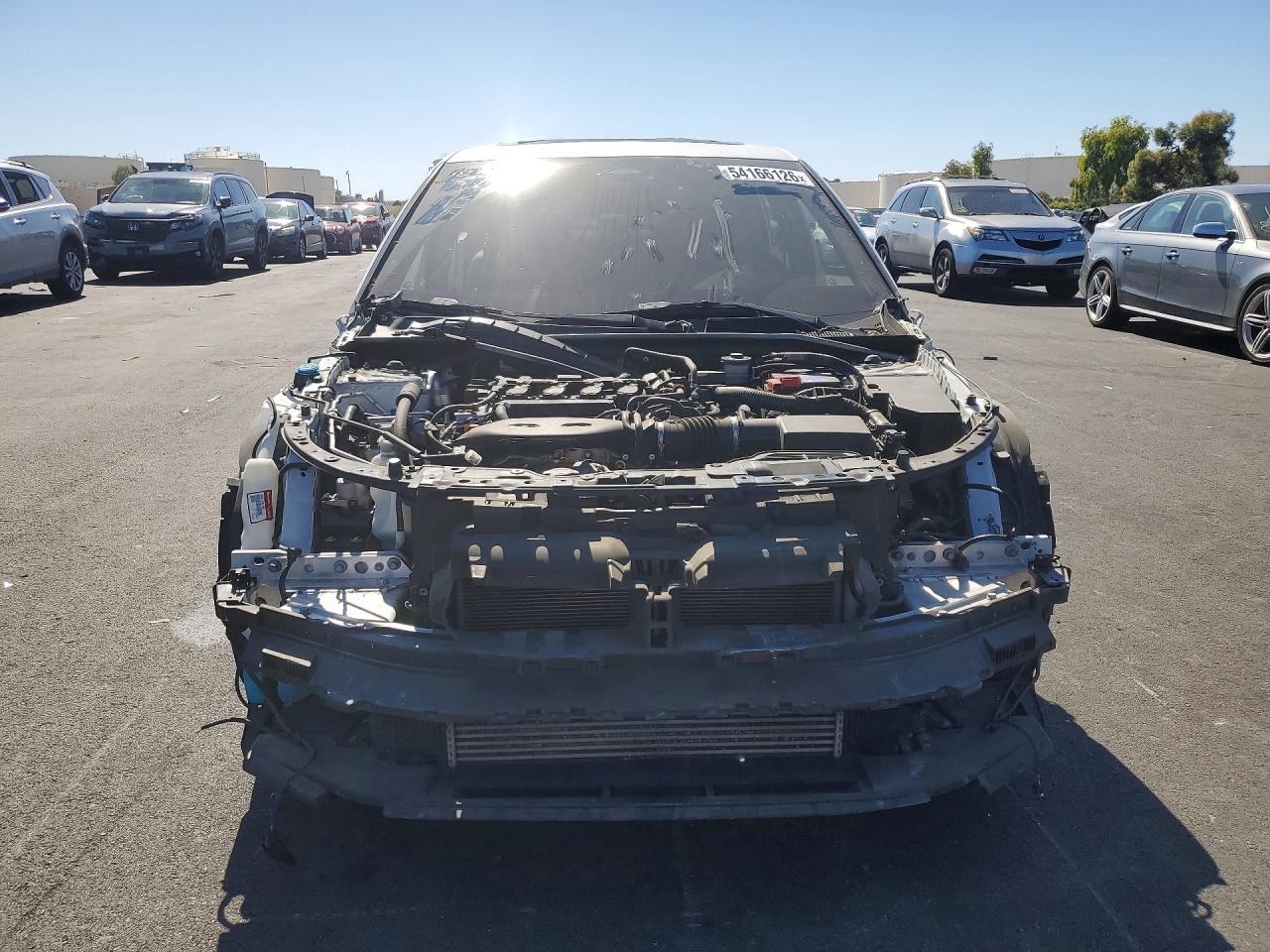 2022 Honda Civic Touring White vin: 2HGFE1F96NH316238