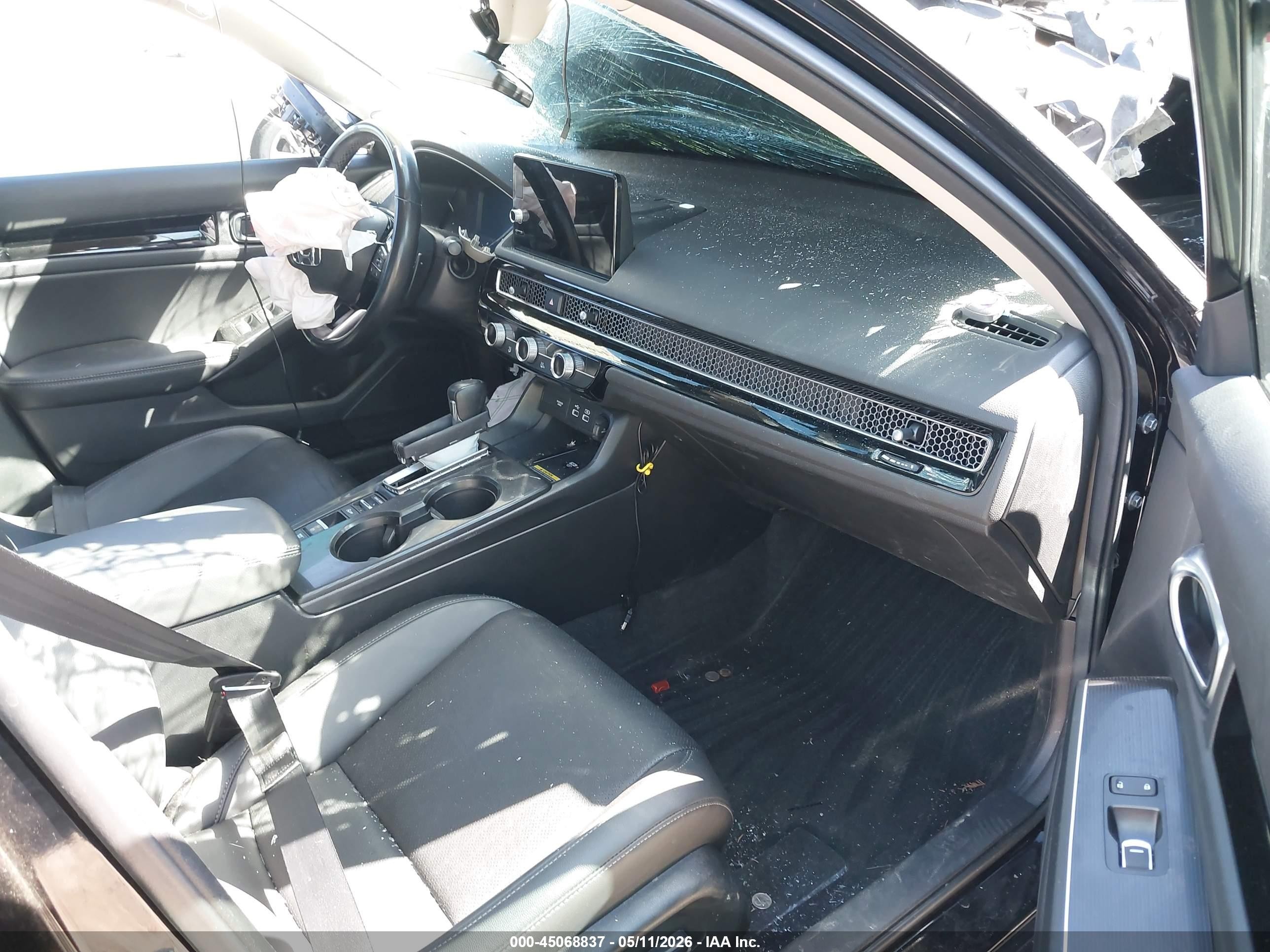 2022 Honda Civic Touring Black vin: 2HGFE1F96NH326509