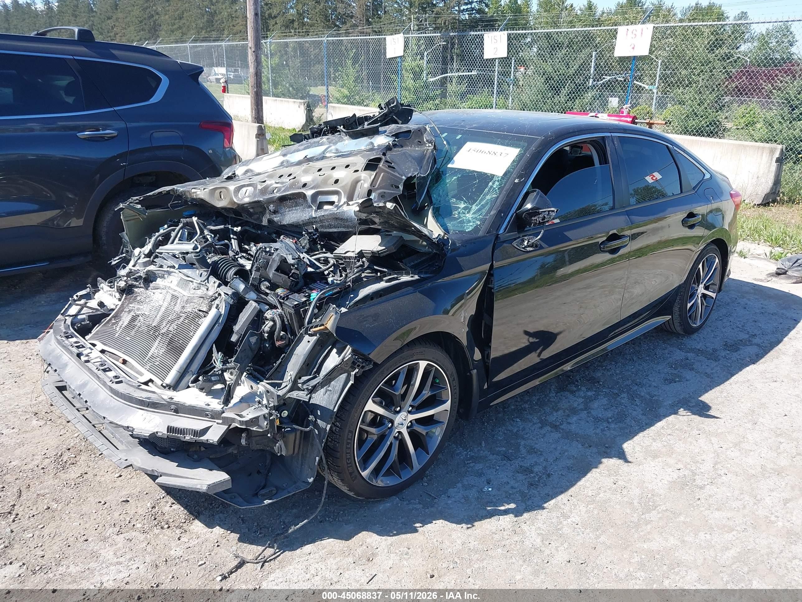 2022 Honda Civic Touring Black vin: 2HGFE1F96NH326509