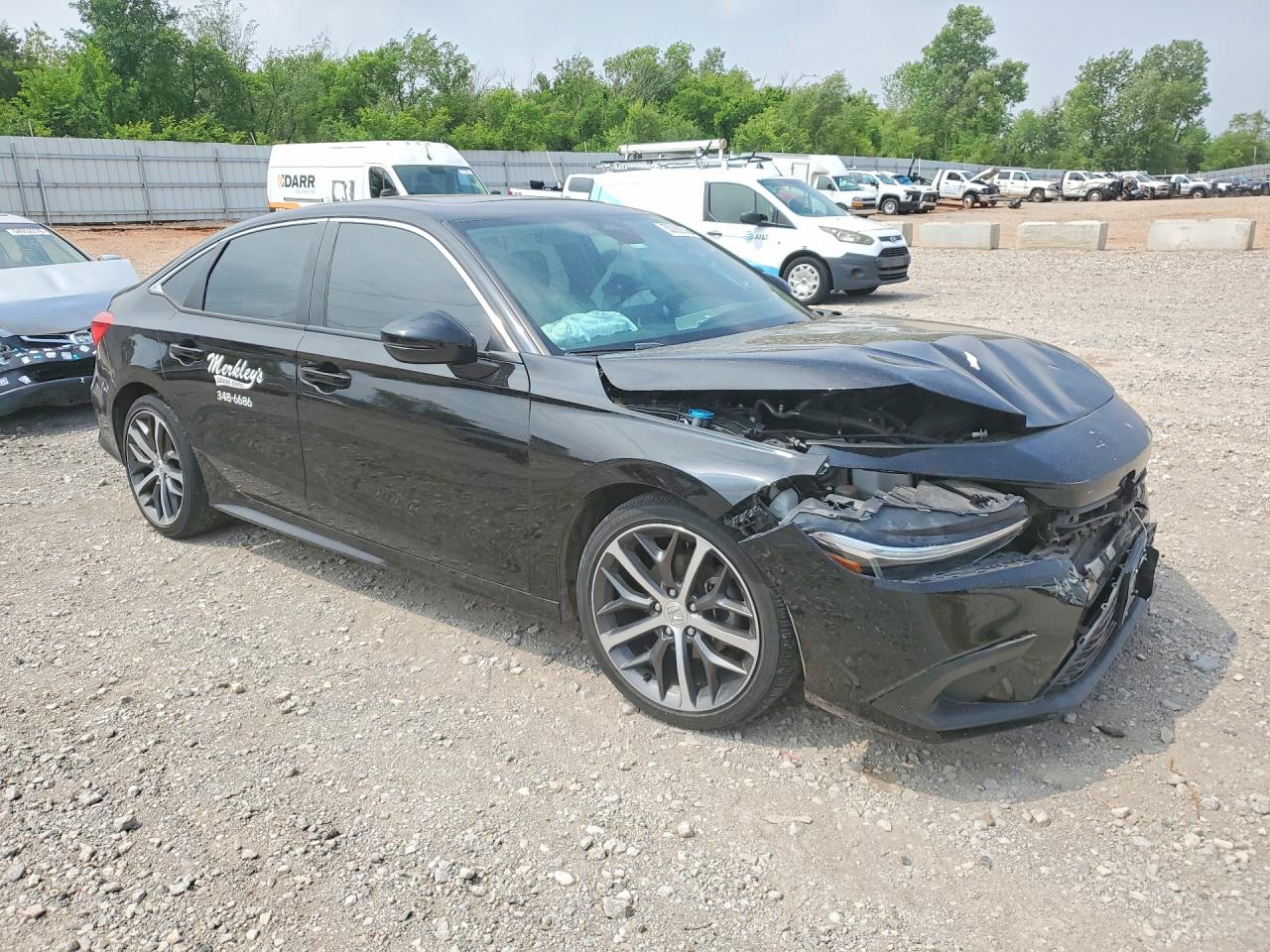 2022 Honda Civic Touring Черный vin: 2HGFE1F97NH309928