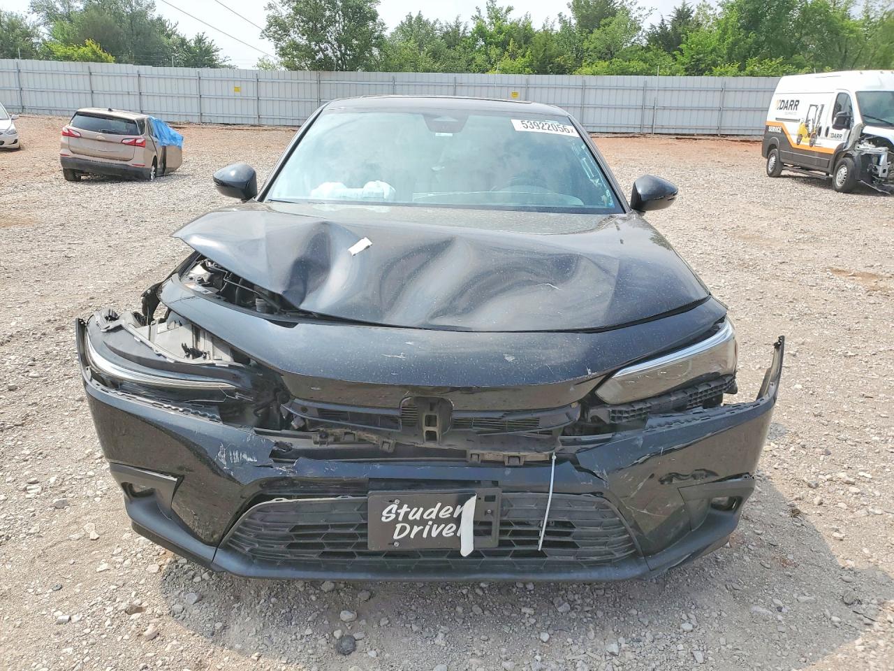 2022 Honda Civic Touring Черный vin: 2HGFE1F97NH309928