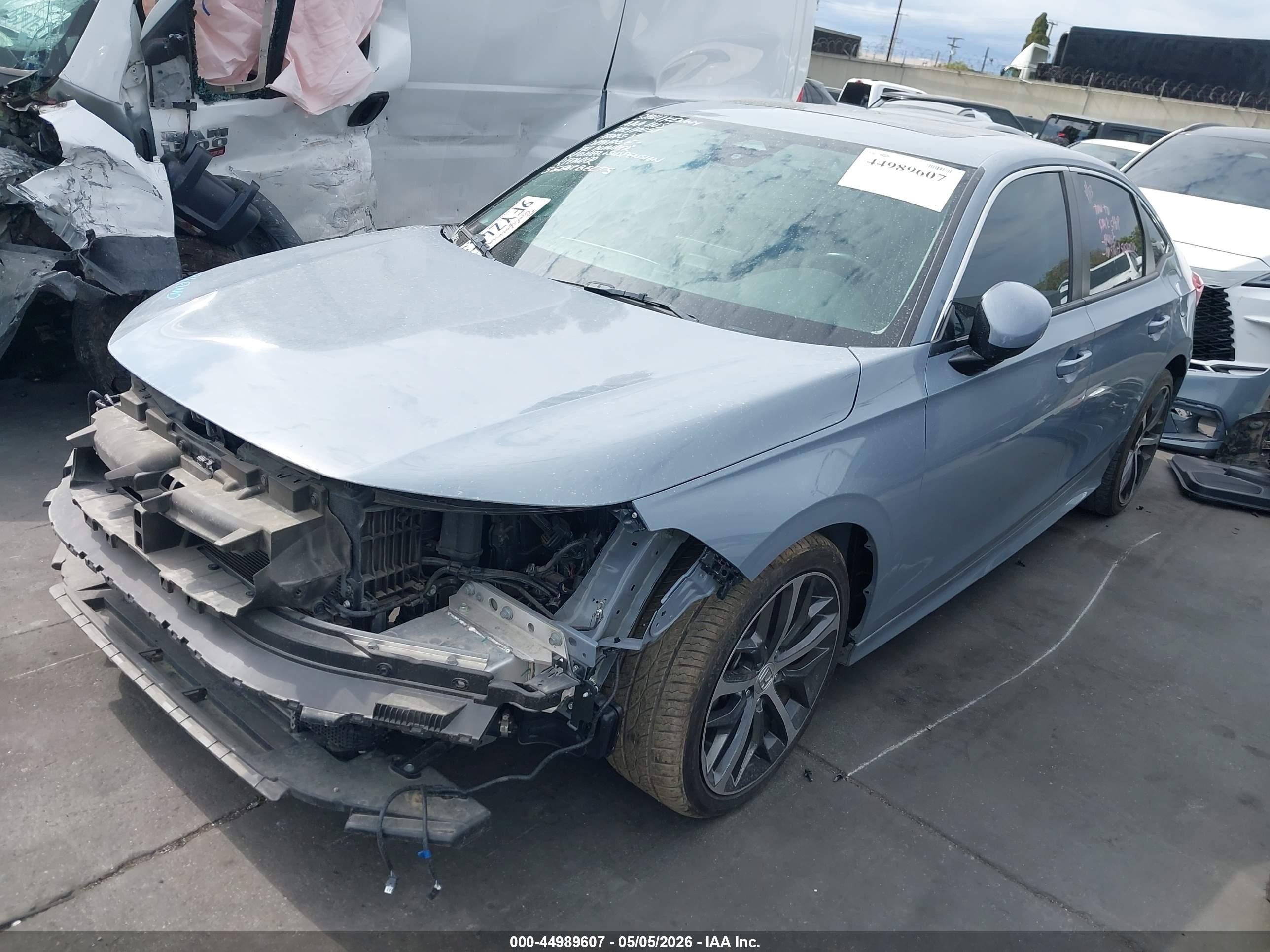 2023 Honda Civic Touring Gray vin: 2HGFE1F98PH308404