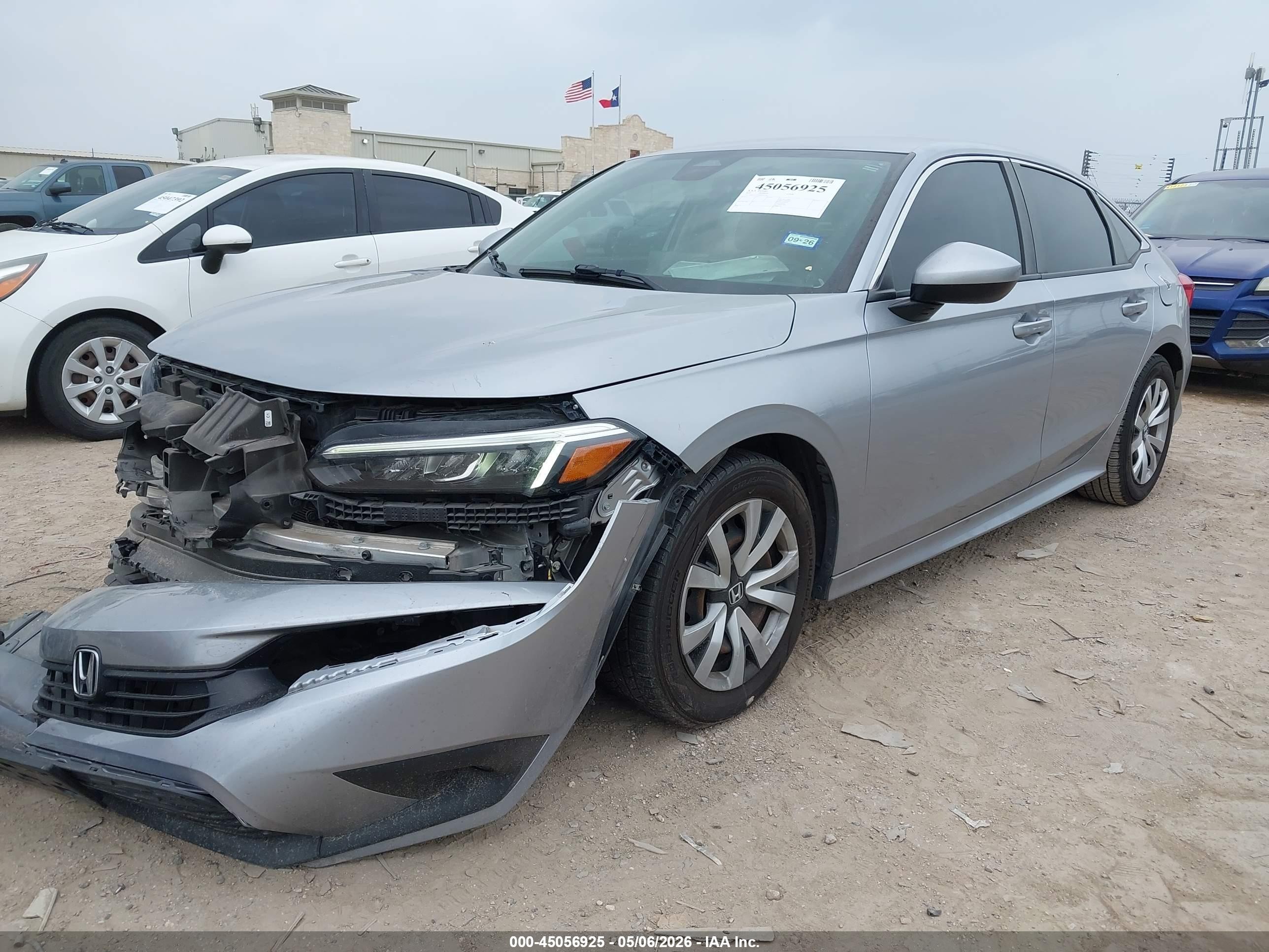 2022 Honda Civic Lx Silver vin: 2HGFE2F20NH532191