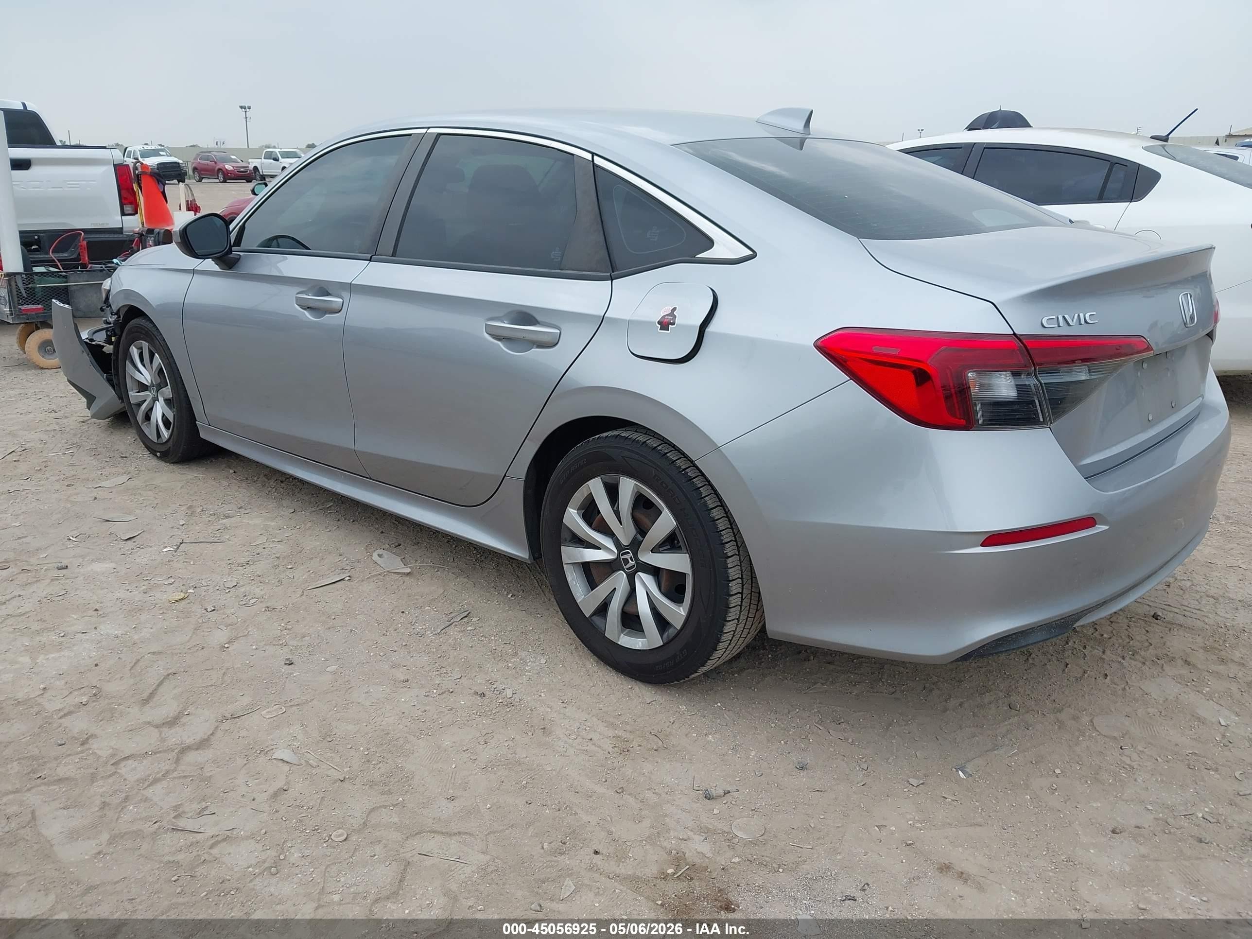 2022 Honda Civic Lx Silver vin: 2HGFE2F20NH532191