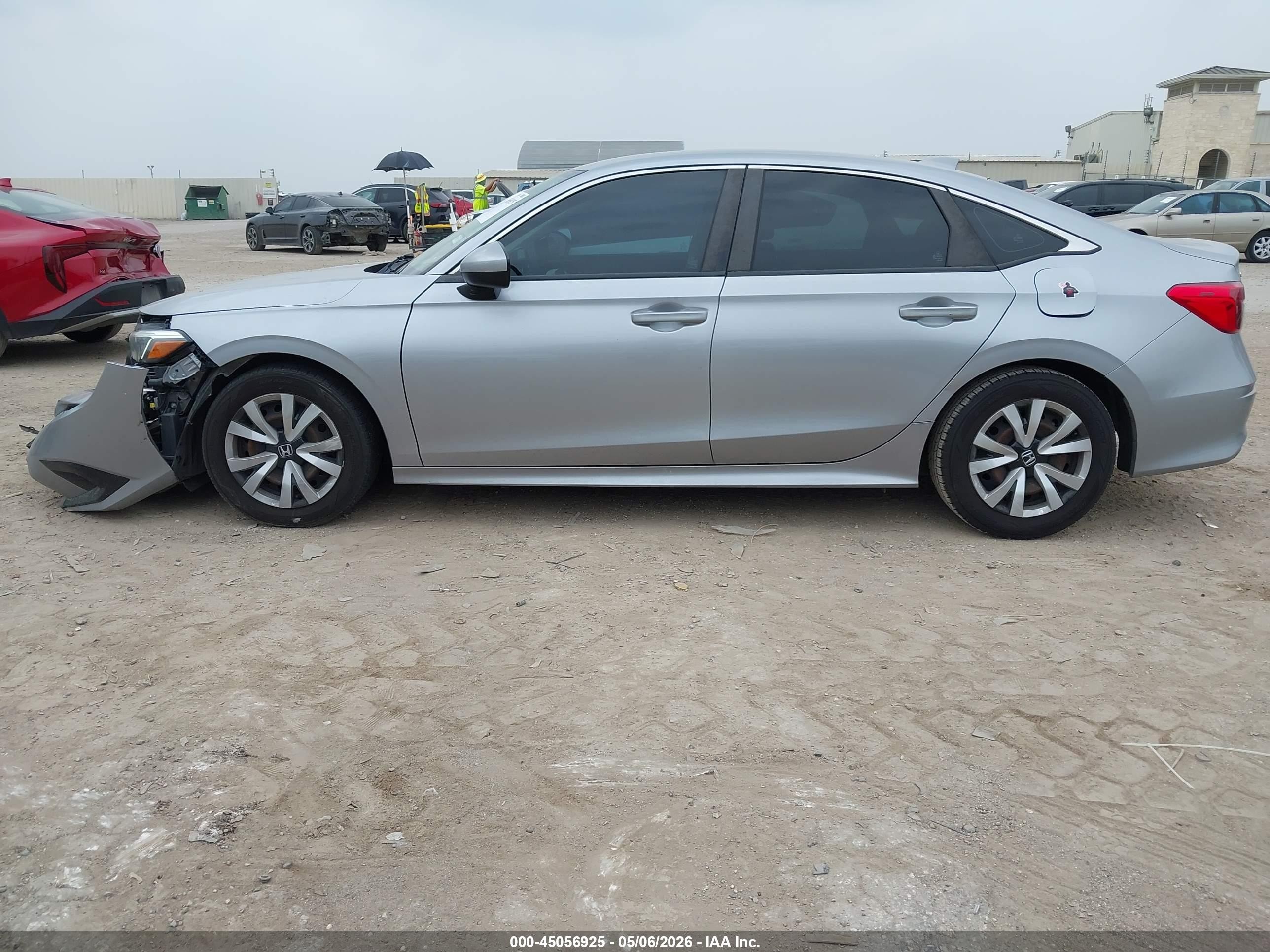 2022 Honda Civic Lx Silver vin: 2HGFE2F20NH532191